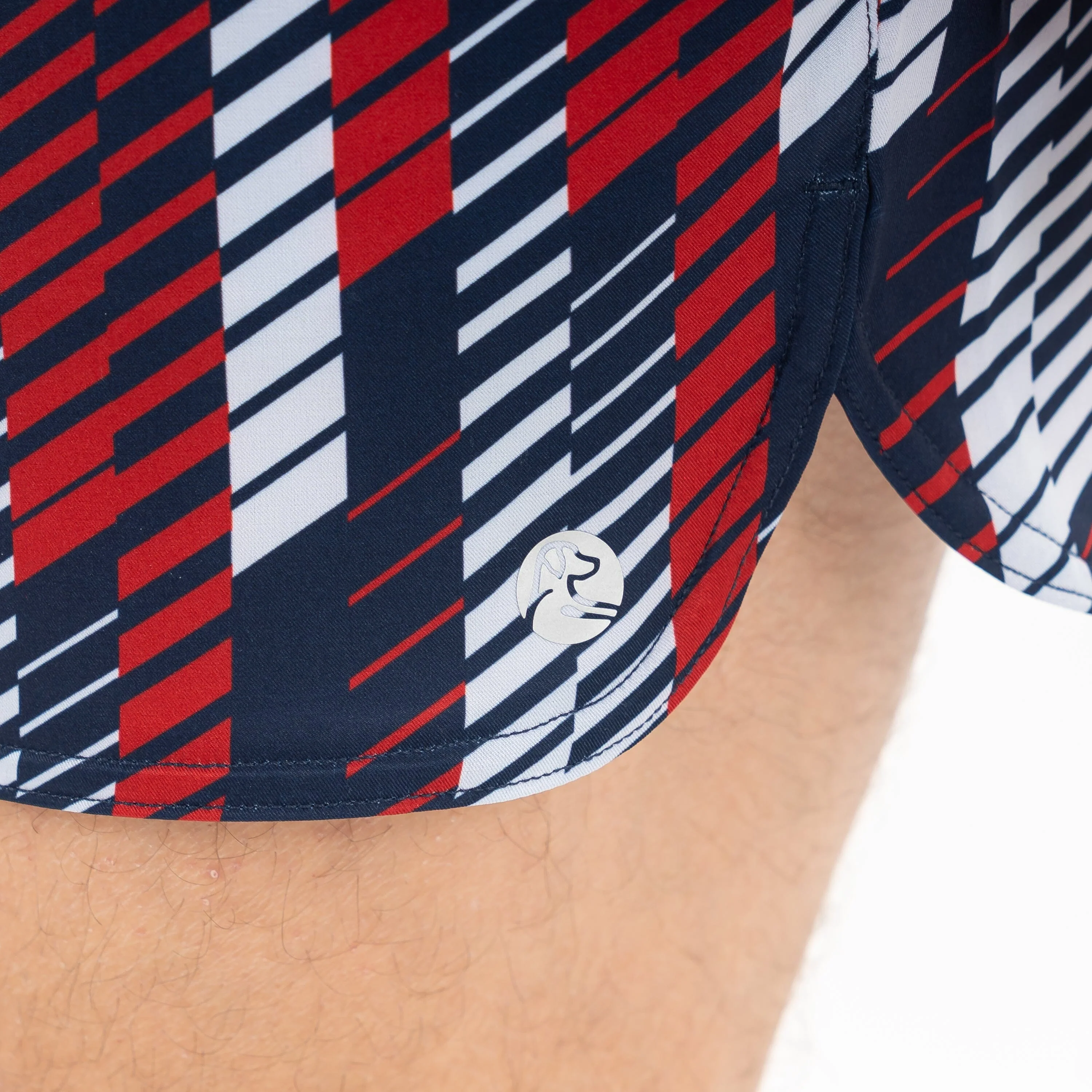 Grit Gym Short - 5" | The Strike - Fleet Navy/Cardinal Red - Image 8