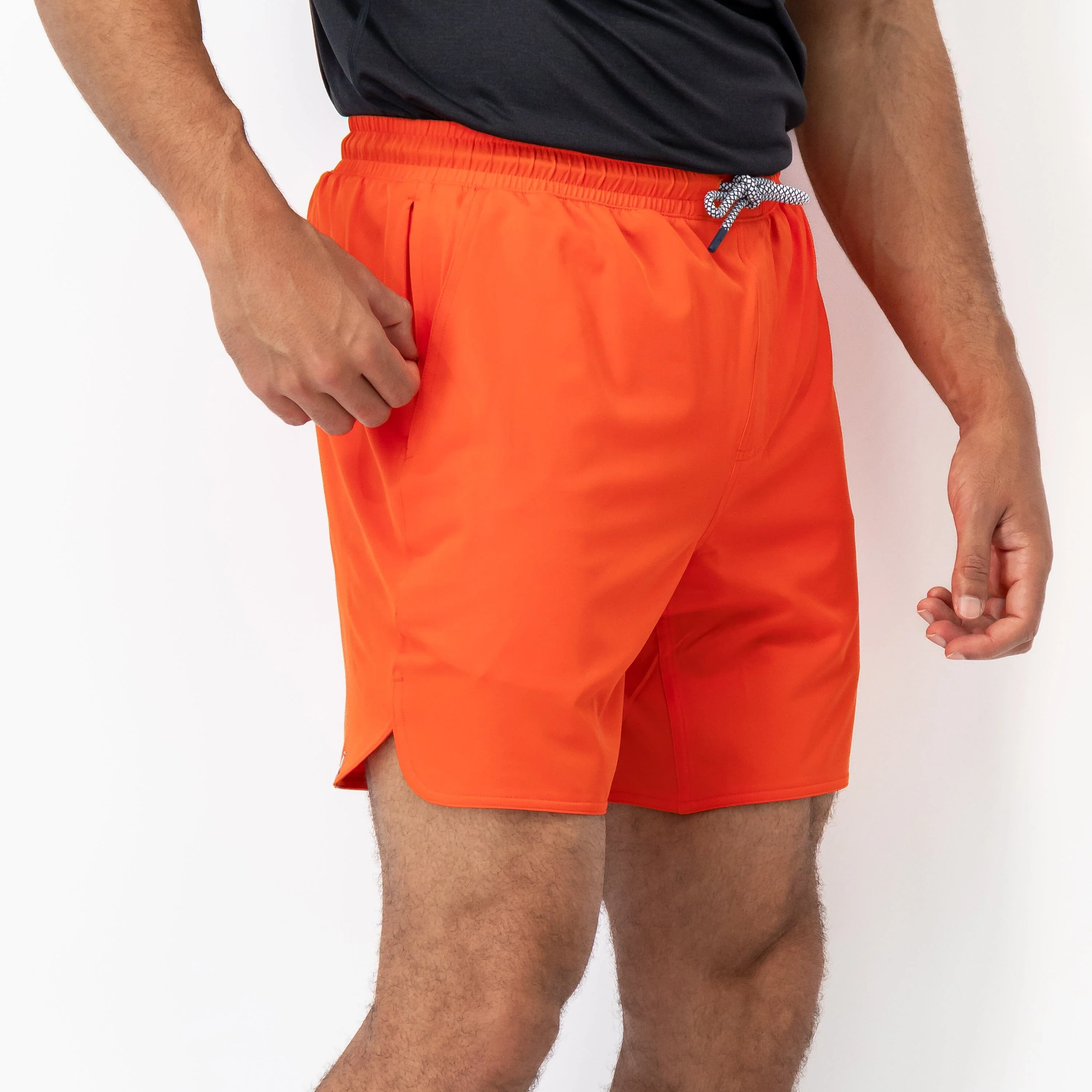Grit Gym Short - 7" | Solid - Fire Orange - Image 4