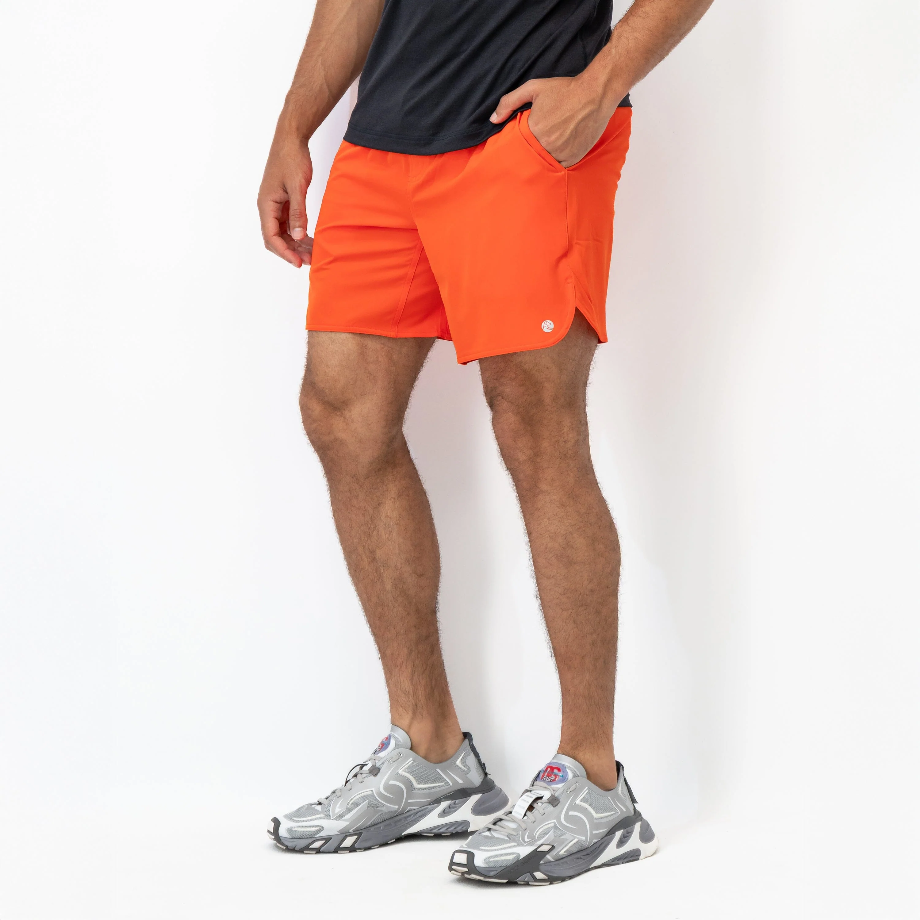 Grit Gym Short - 7" | Solid - Fire Orange - Image 5
