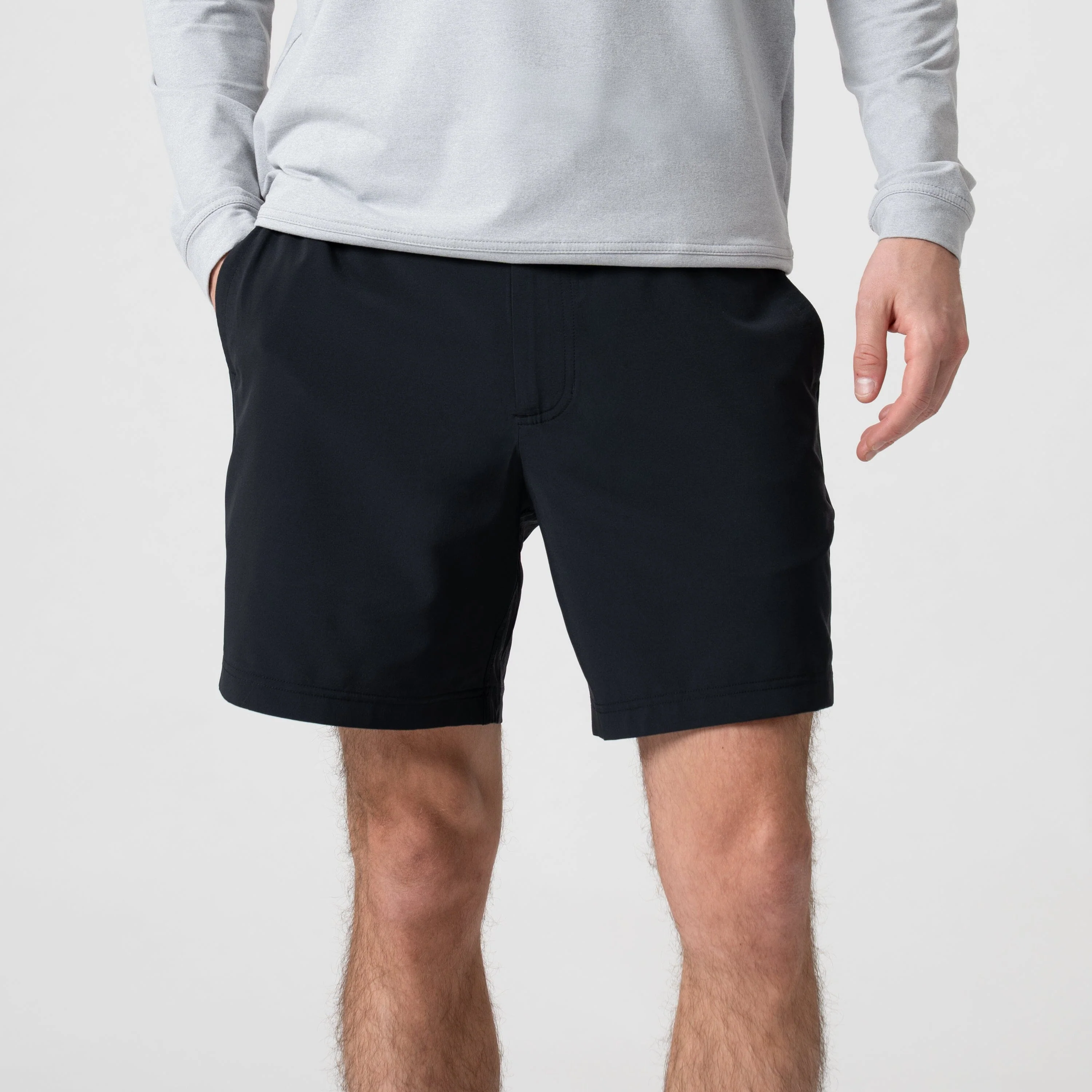 Lightweight Looper Short | Solid - Midnight Black - Image 3