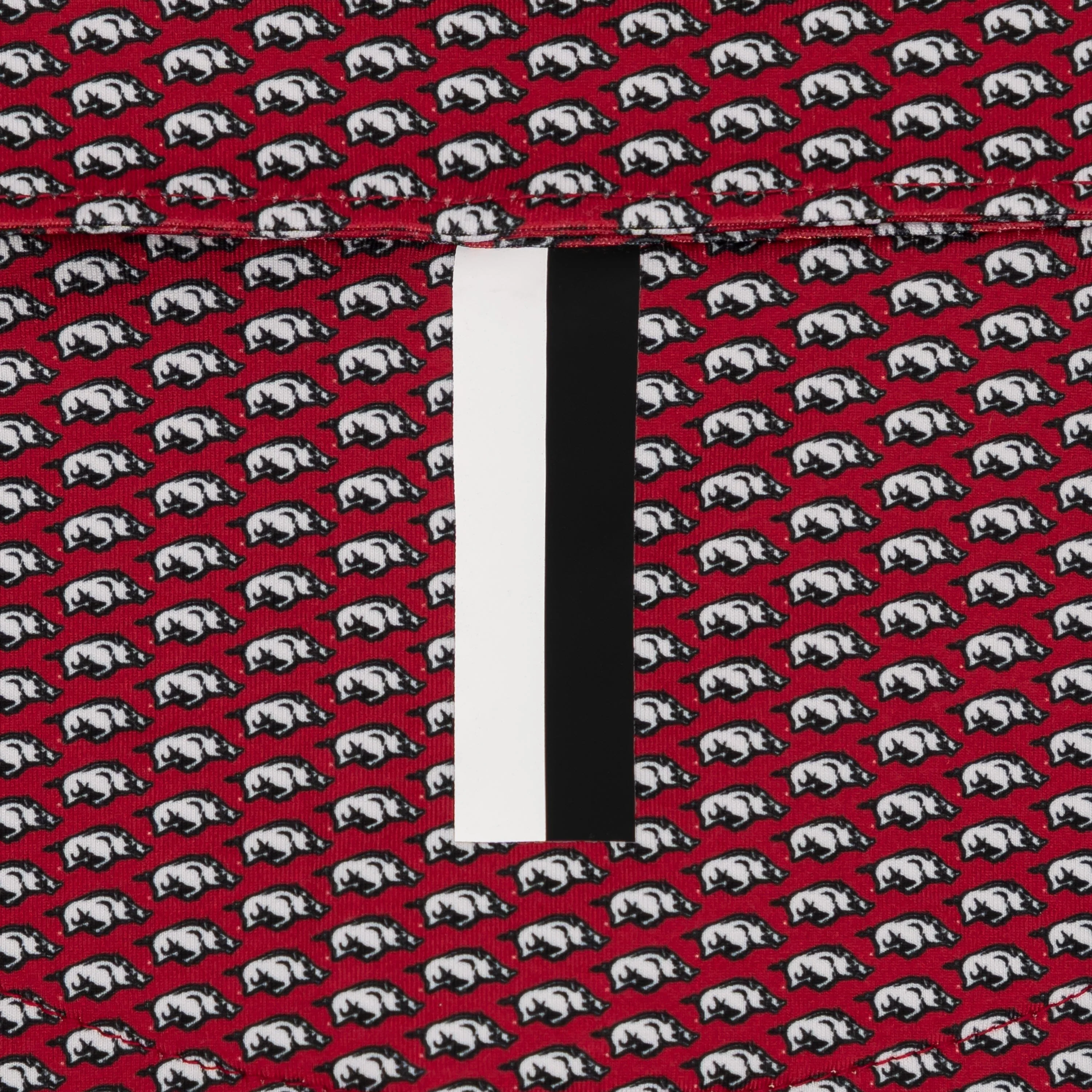 The Arkansas Wooo Pig® | Collegiate Polo | The Arkansas Wooo Pig® - Carmine Red/White - Image 4