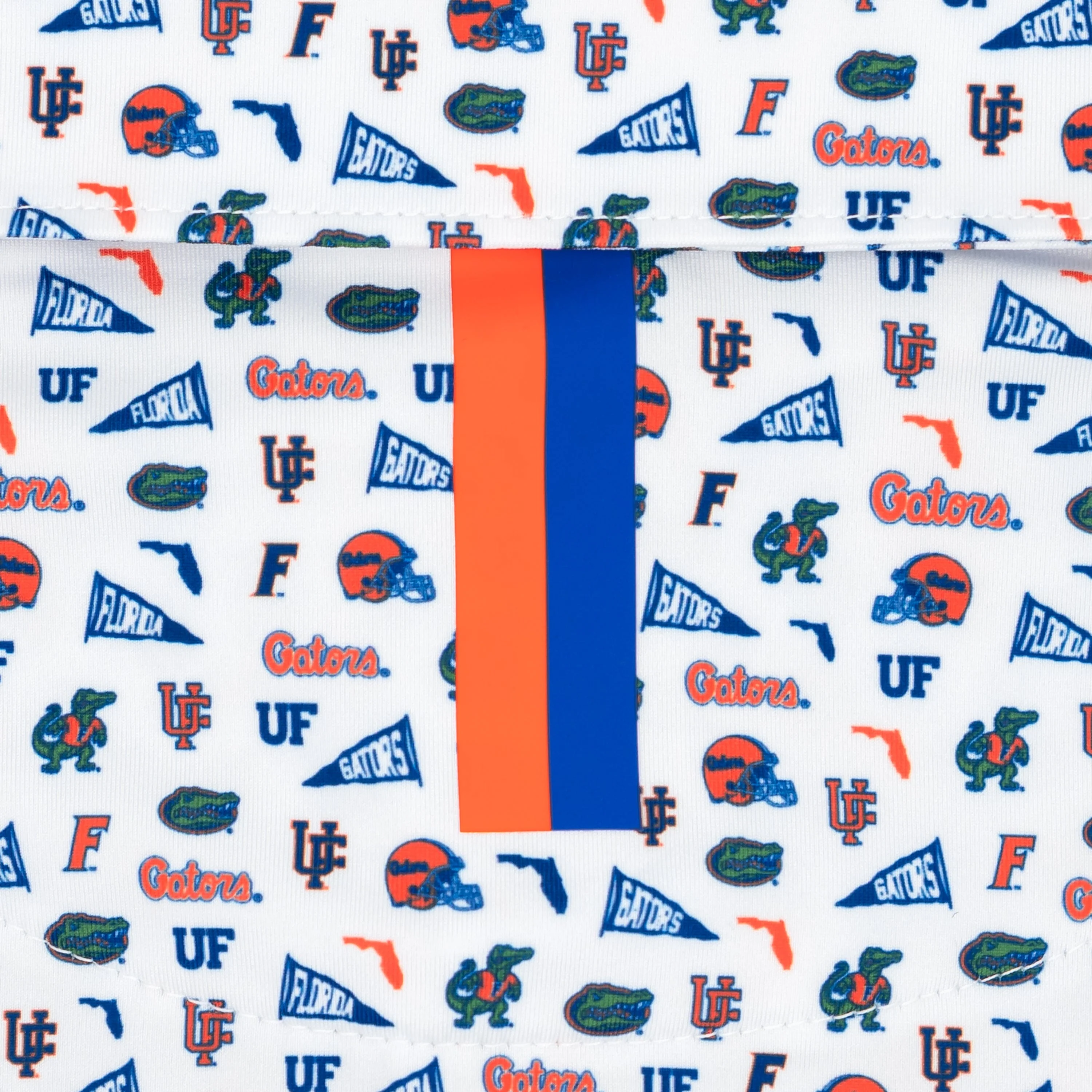 The Florida Gameday | Collegiate Polo | The Florida Gameday - White/Ocean Blue - Image 4