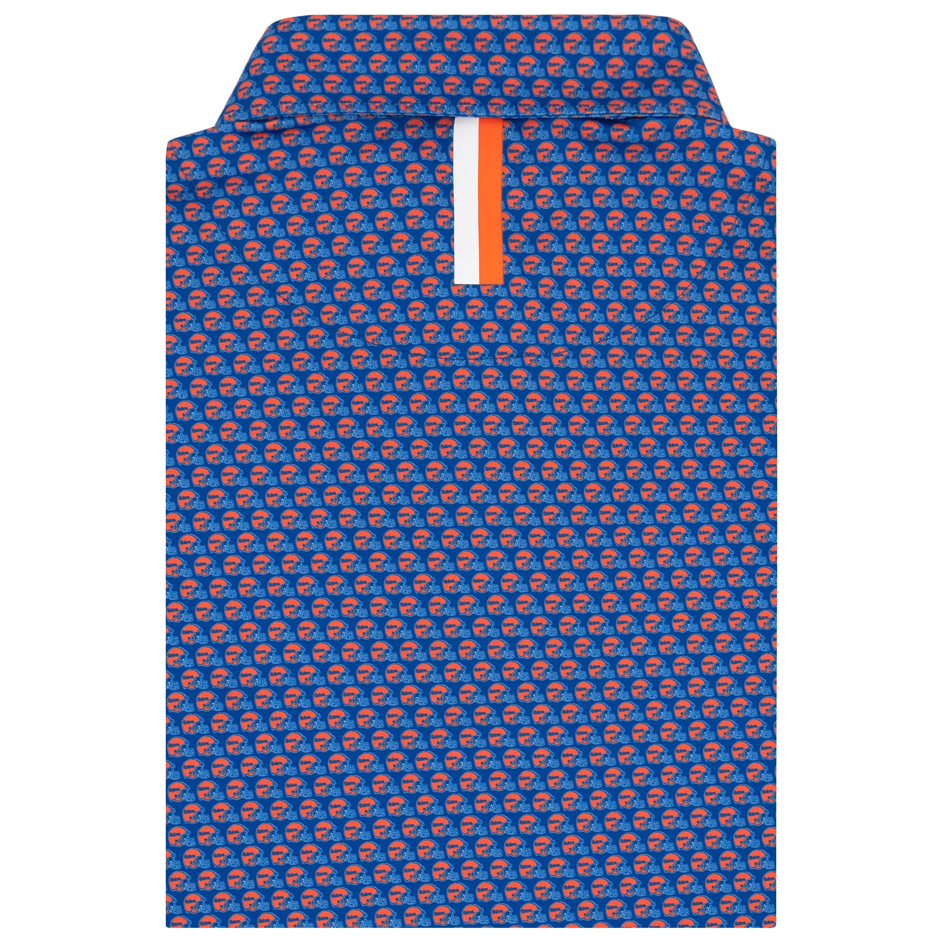 The Florida Gators® Helmet | Collegiate Polo | The Florida Gators® Helmet - Ocean Blue/Blaze Orange - Image 2