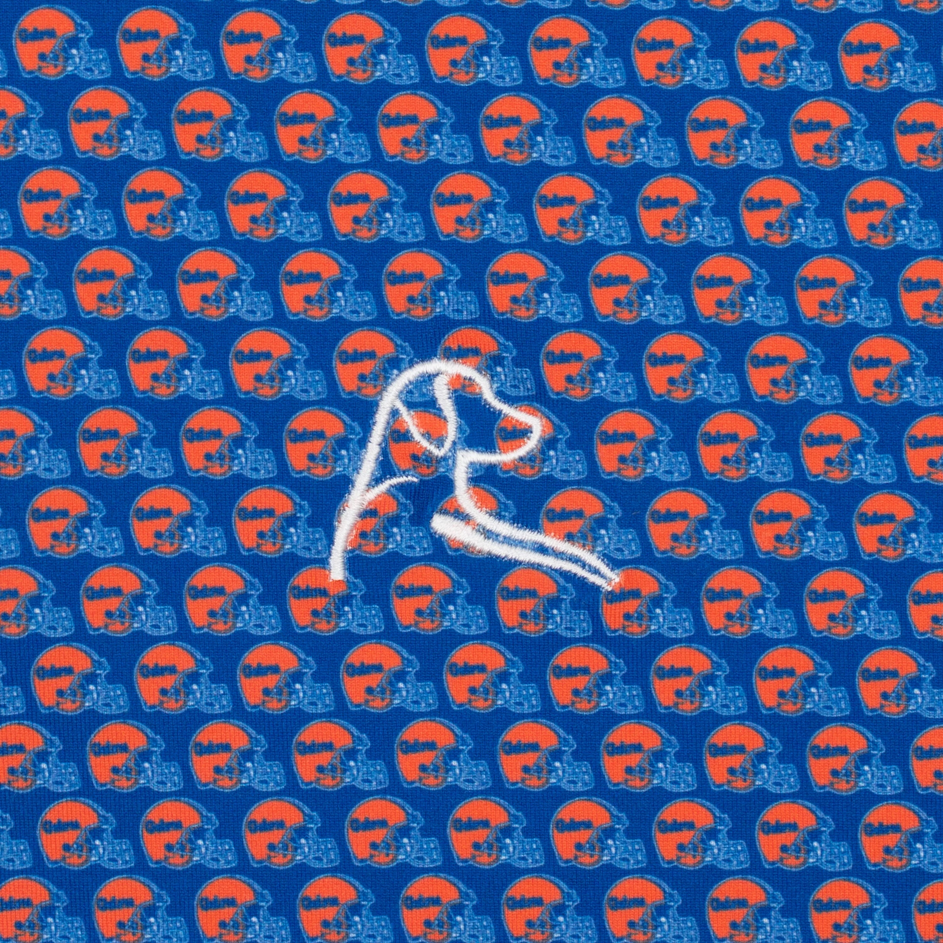 The Florida Gators® Helmet | Collegiate Polo | The Florida Gators® Helmet - Ocean Blue/Blaze Orange - Image 3