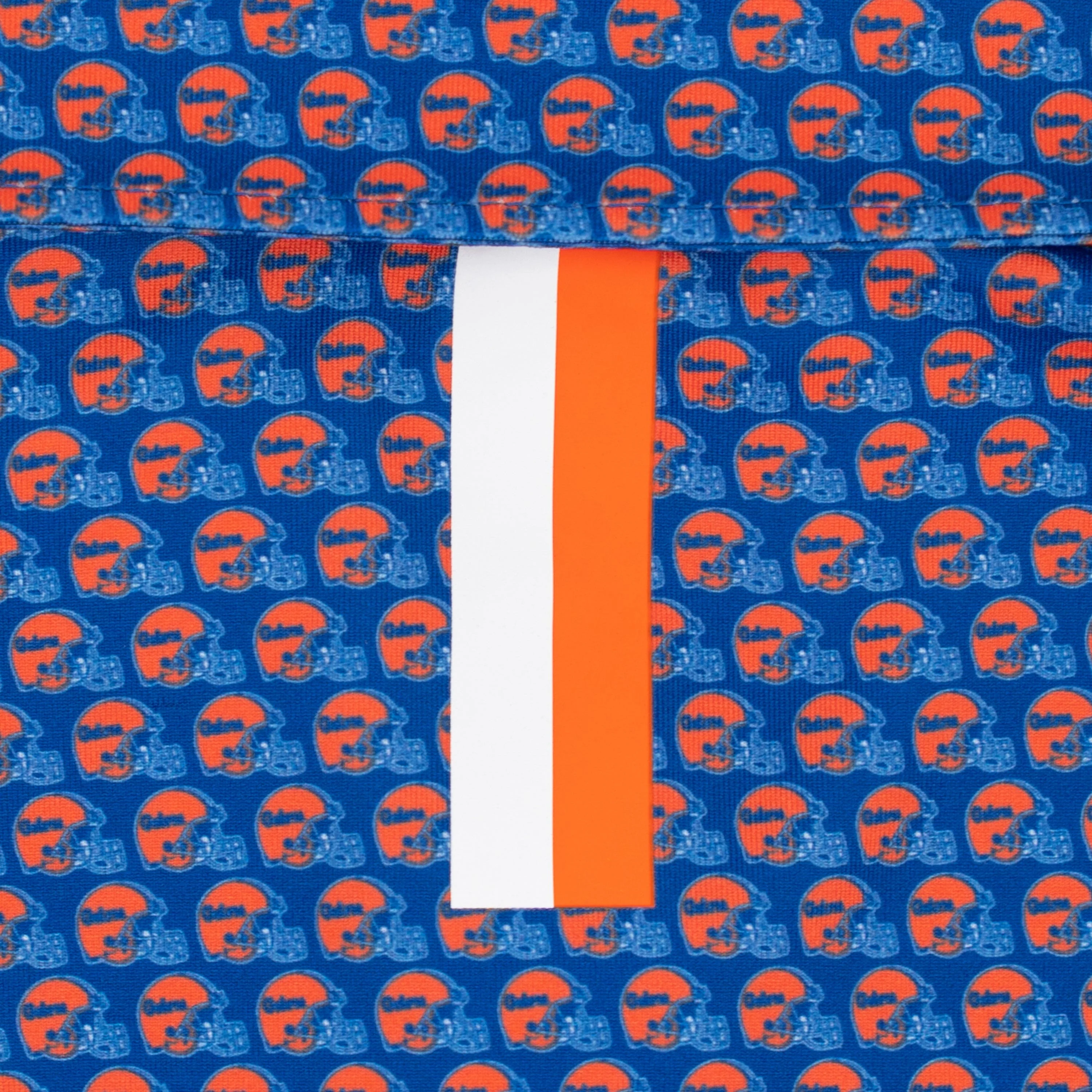 The Florida Gators® Helmet | Collegiate Polo | The Florida Gators® Helmet - Ocean Blue/Blaze Orange - Image 4