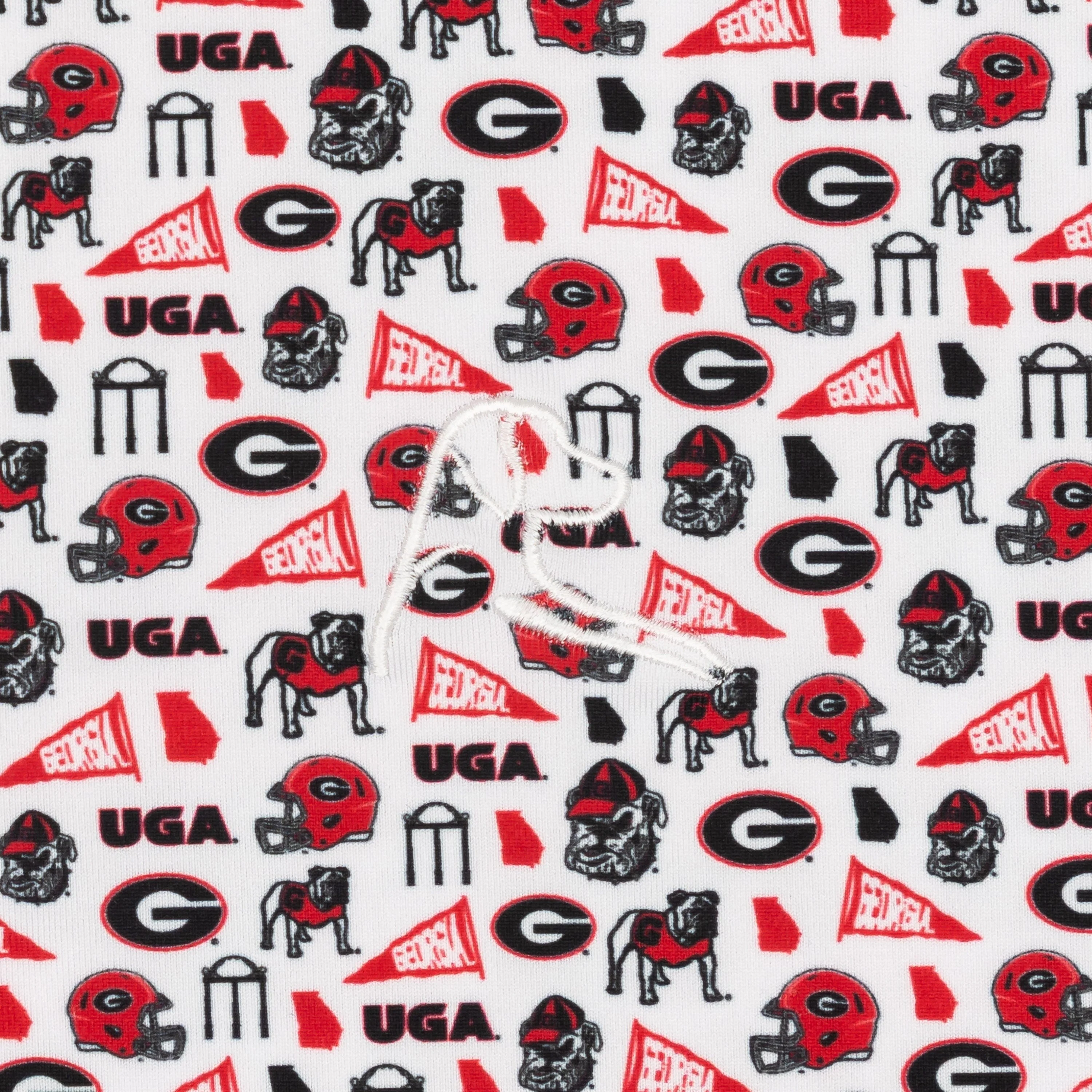 The Georgia Gameday | Collegiate Polo | The Georgia Gameday - White/Roar Red - Image 3