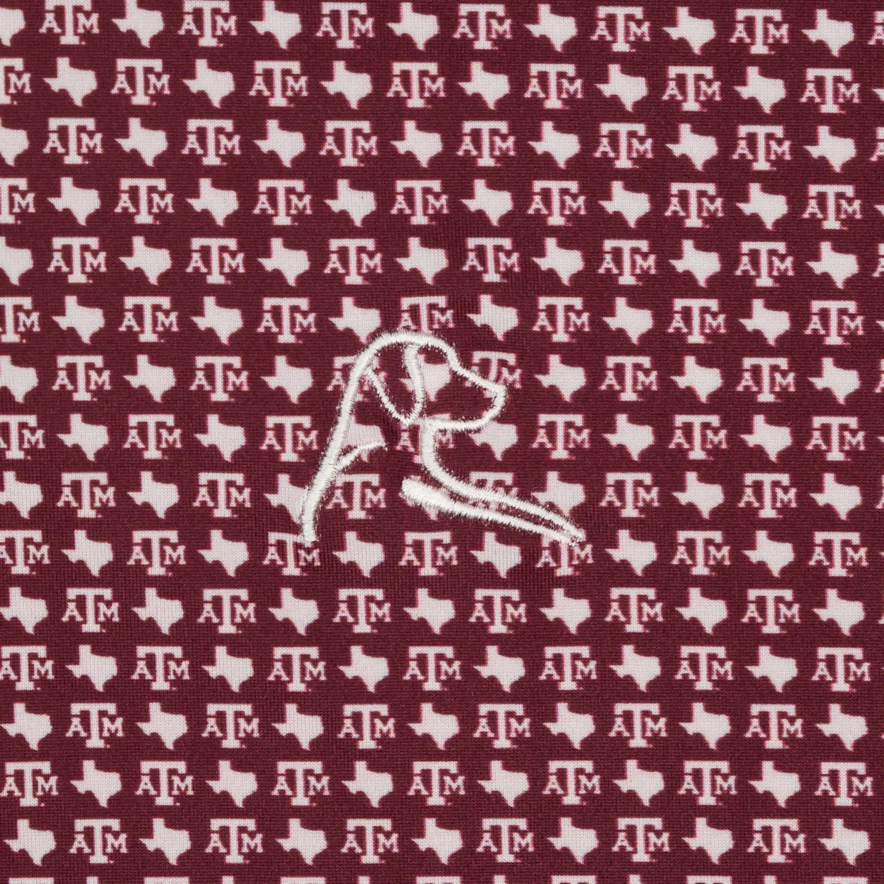 The Texas A&M Gig 'Em Aggies® | Collegiate Polo | The Texas A&M Gig 'Em Aggies® - Burgundy/White - Image 3