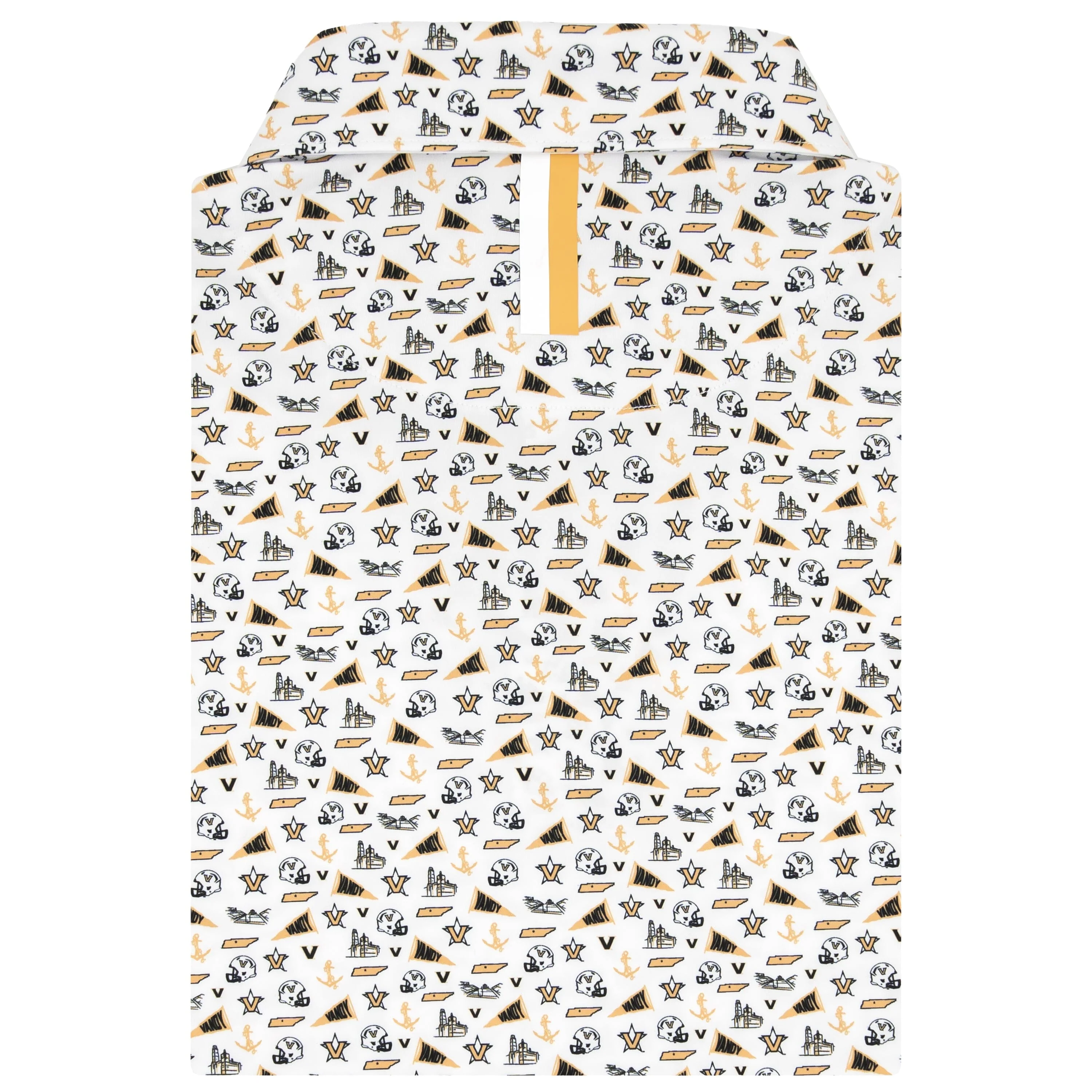 The Vanderbilt Gameday | Collegiate Polo | The Vanderbilt Gameday - White/Sierra Gold - Image 2