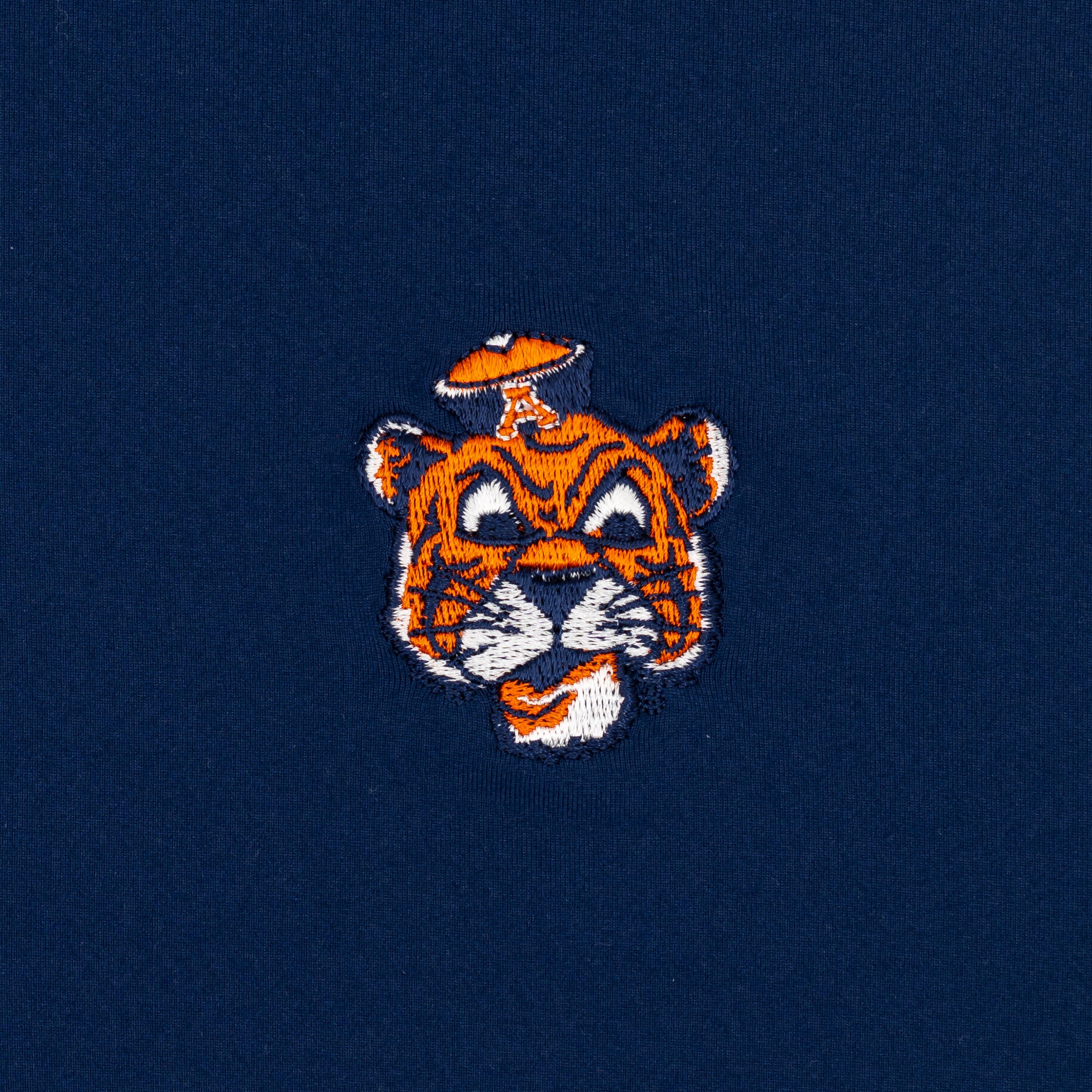 Solid Collegiate Q-Zip - Auburn | Solid - Dock Blue - Auburn - 2 - Image 4