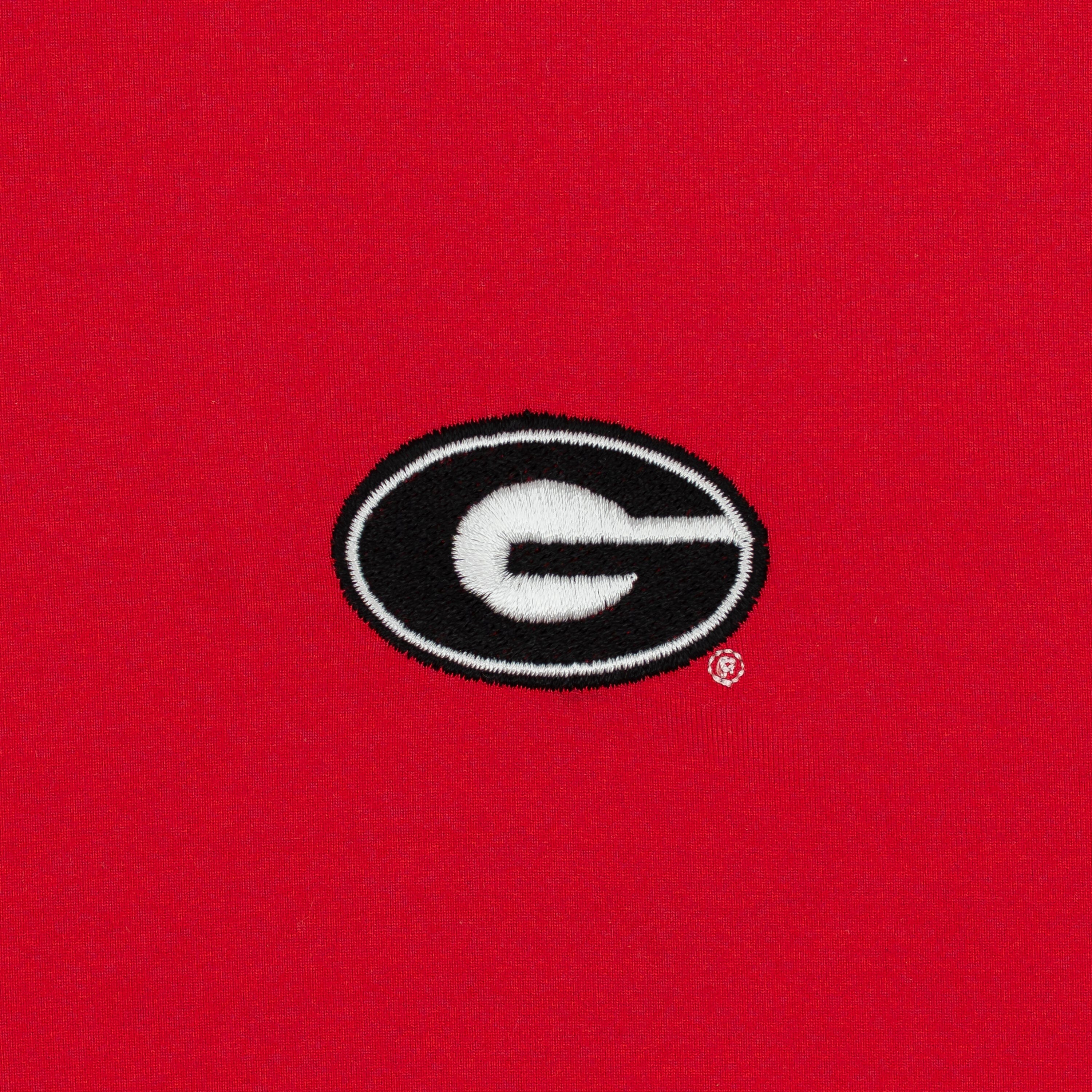 Solid Collegiate Q-Zip - Georgia | Solid - Roar Red - Georgia - 1 - Image 3