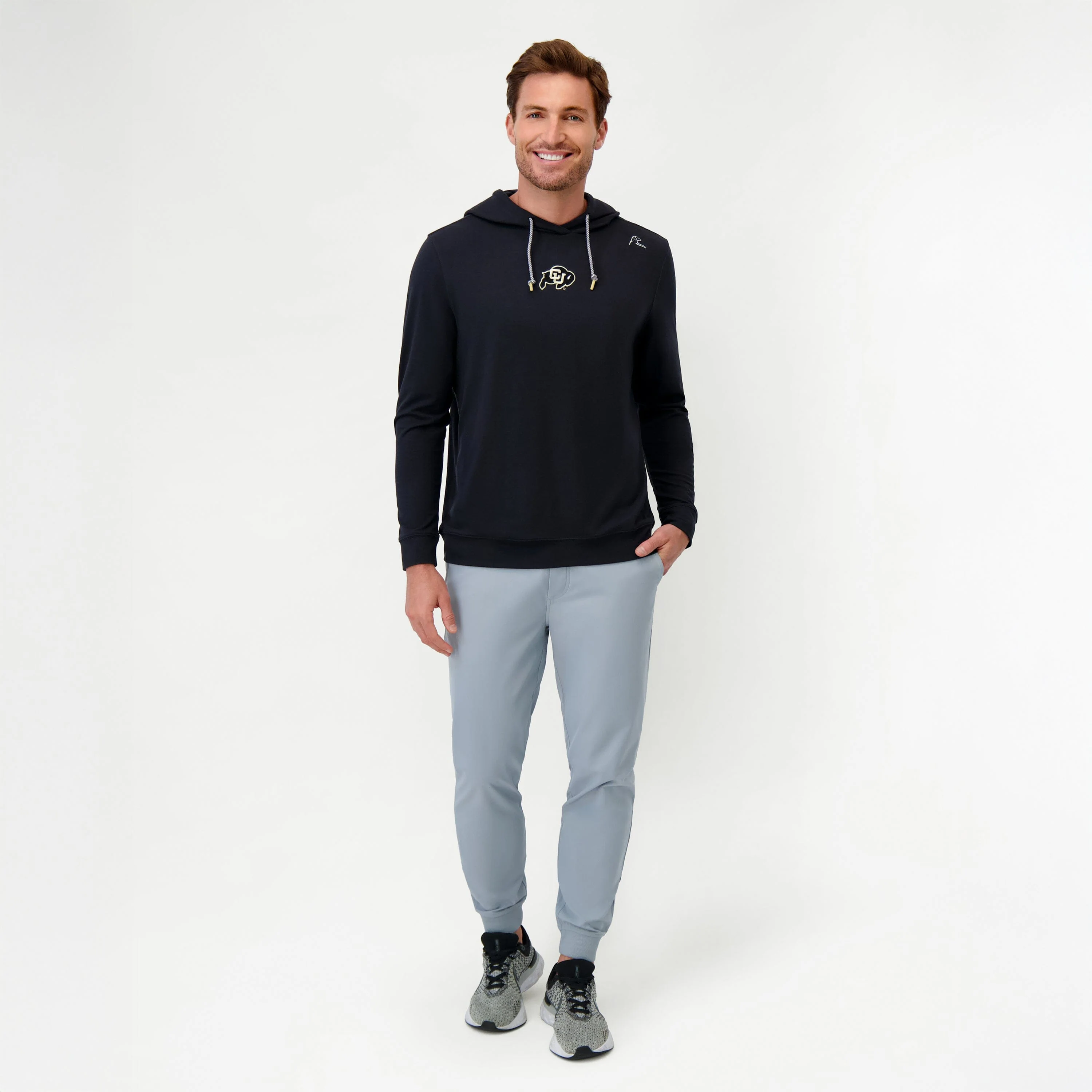 Hesi Collegiate Hoodie - Colorado | Solid - Black - Colorado - 1 - Image 4