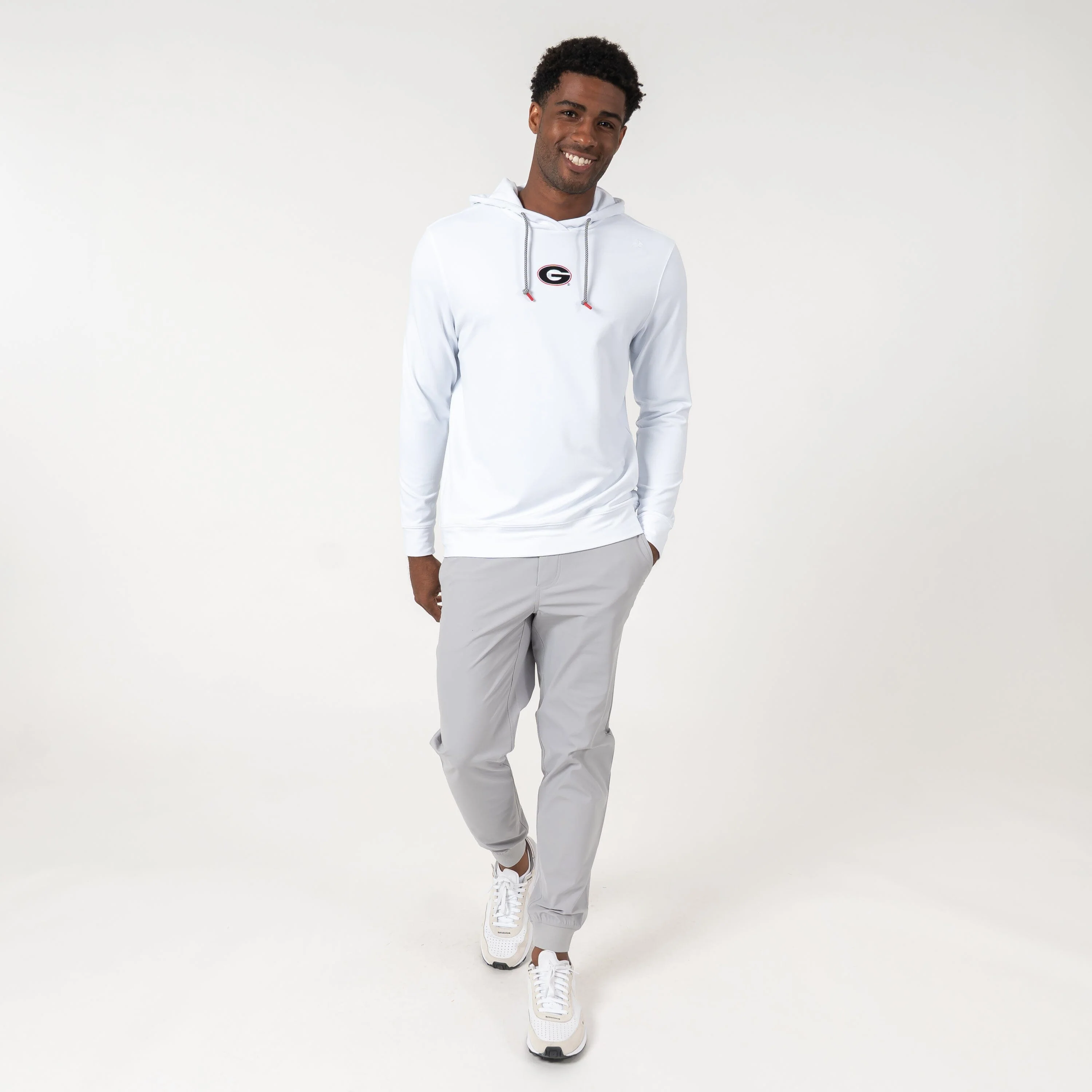 Hesi Collegiate Hoodie - Georgia | Solid - White - Georgia - 1 - Image 6