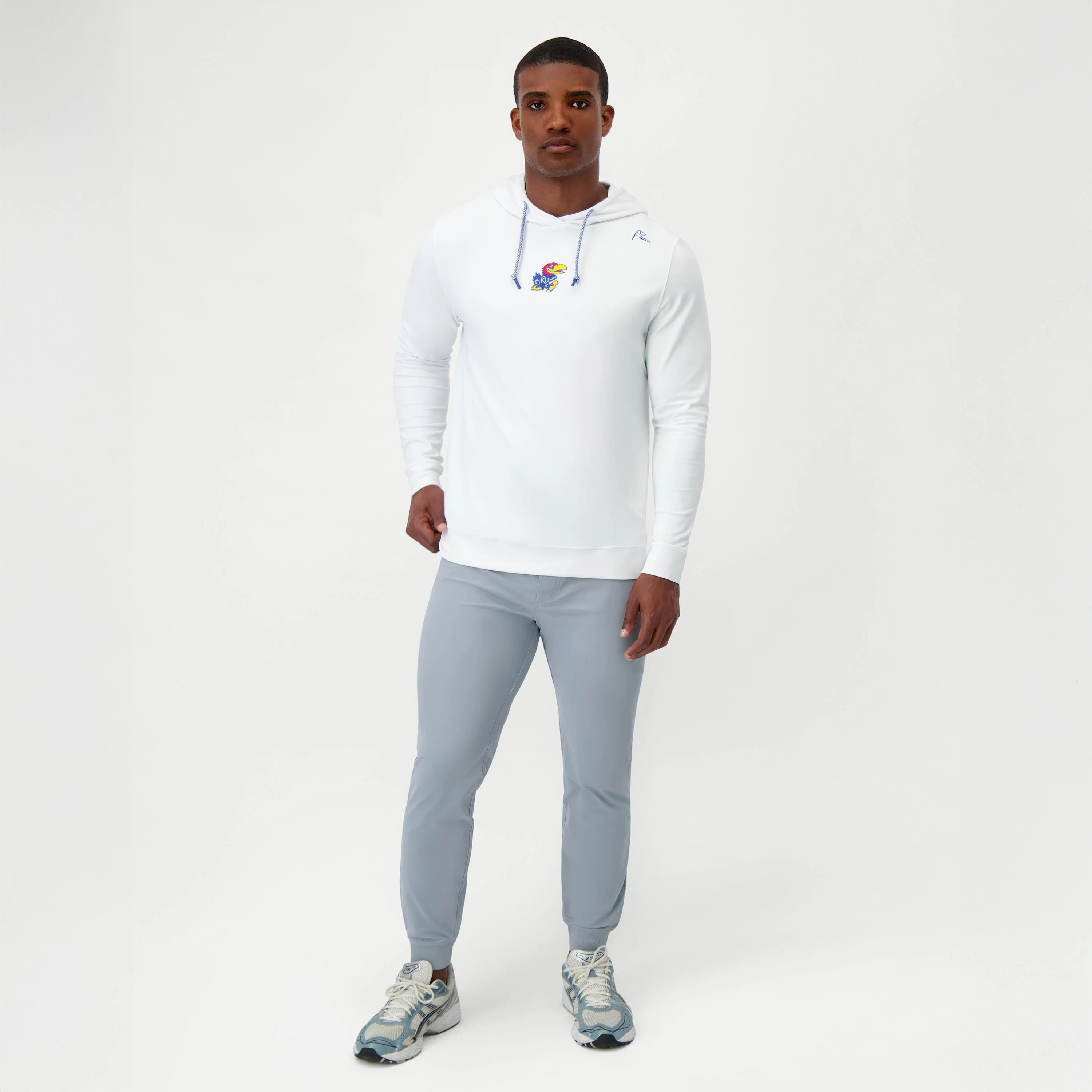 Hesi Collegiate Hoodie - Kansas | Solid - White - Kansas - 1 - Image 3