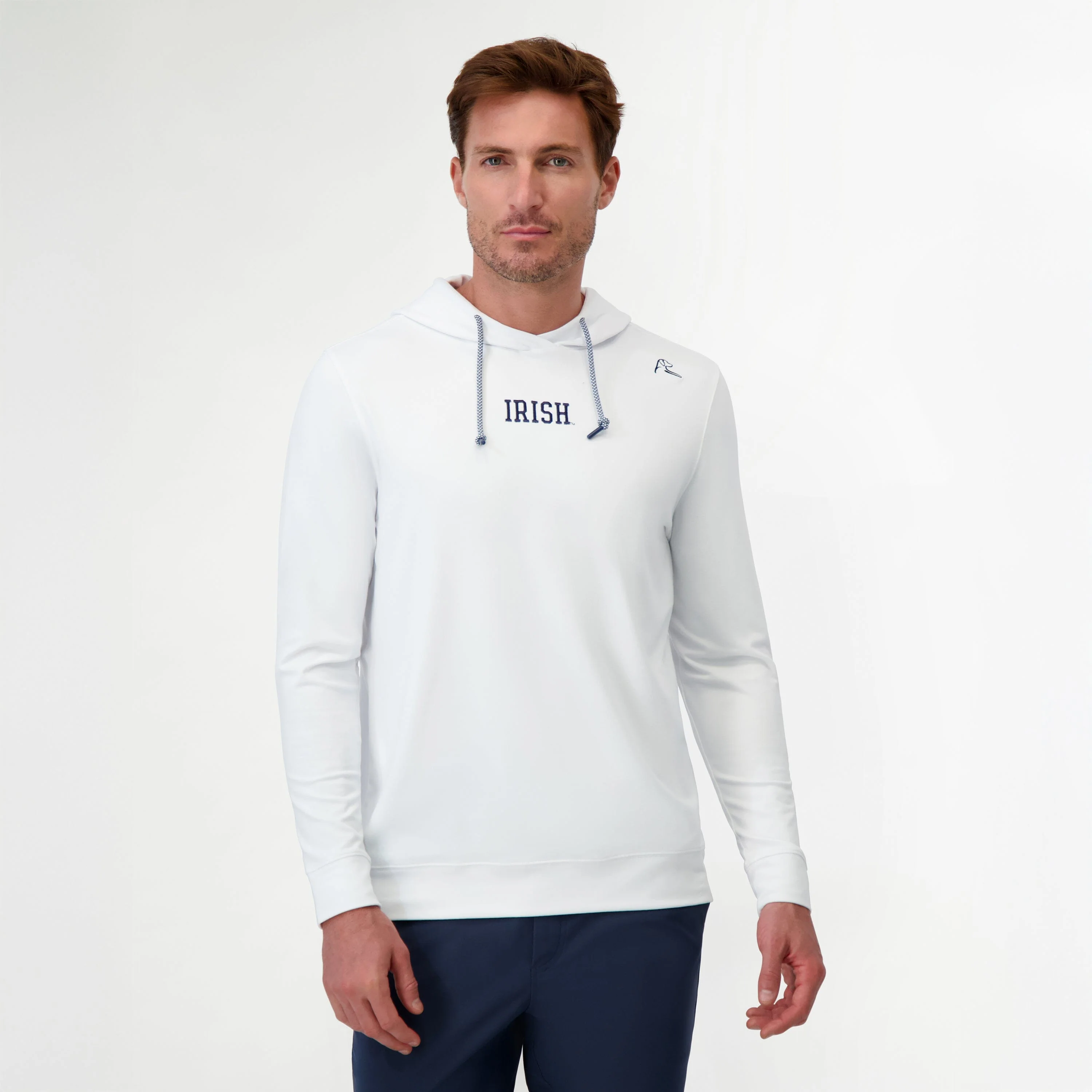 Hesi Collegiate Hoodie - Notre Dame | Solid - White - Notre Dame - 2 - Image 3