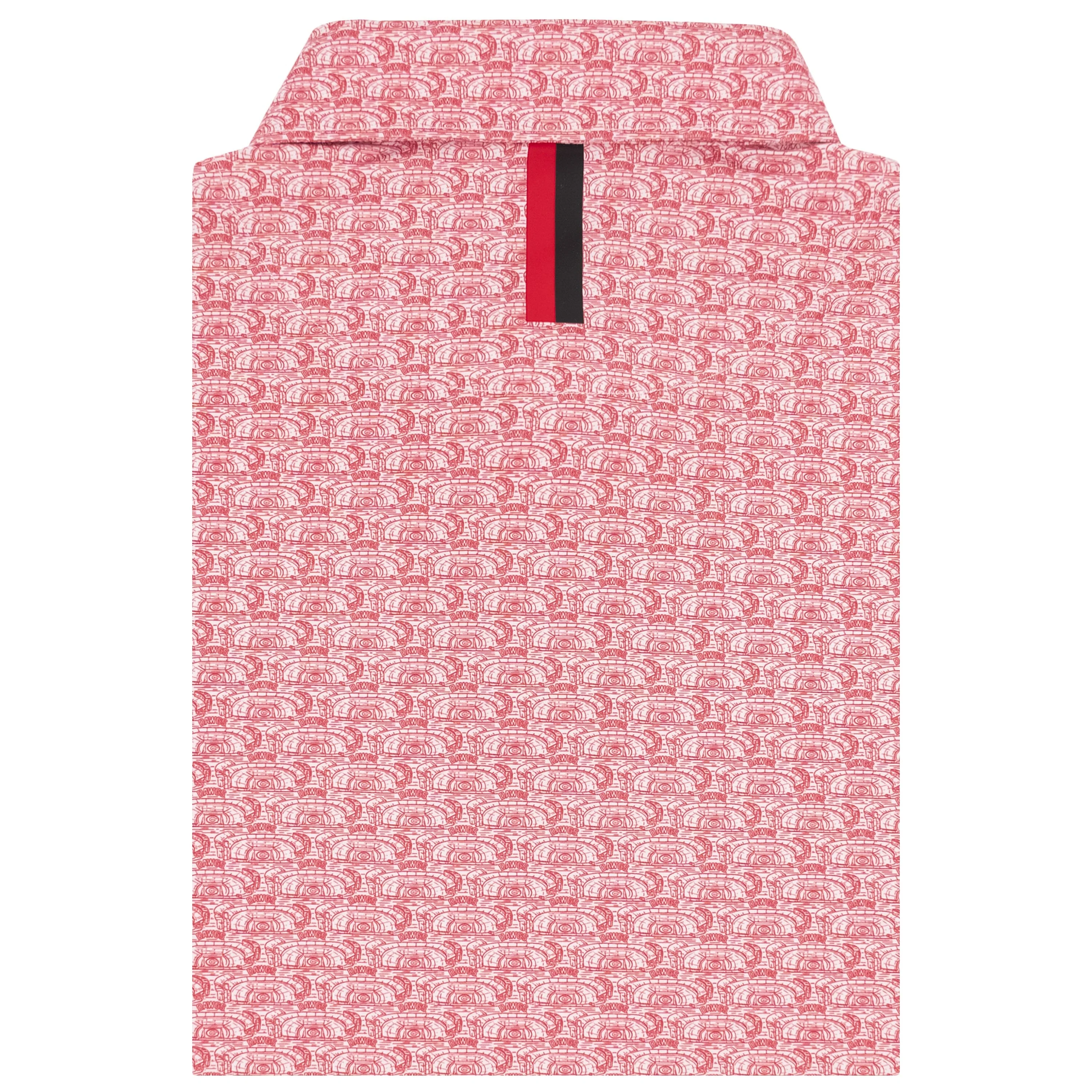 The Georgia Sanford Stadium | Collegiate Polo | The Georgia Sanford Stadium - White/Roar Red - Image 2