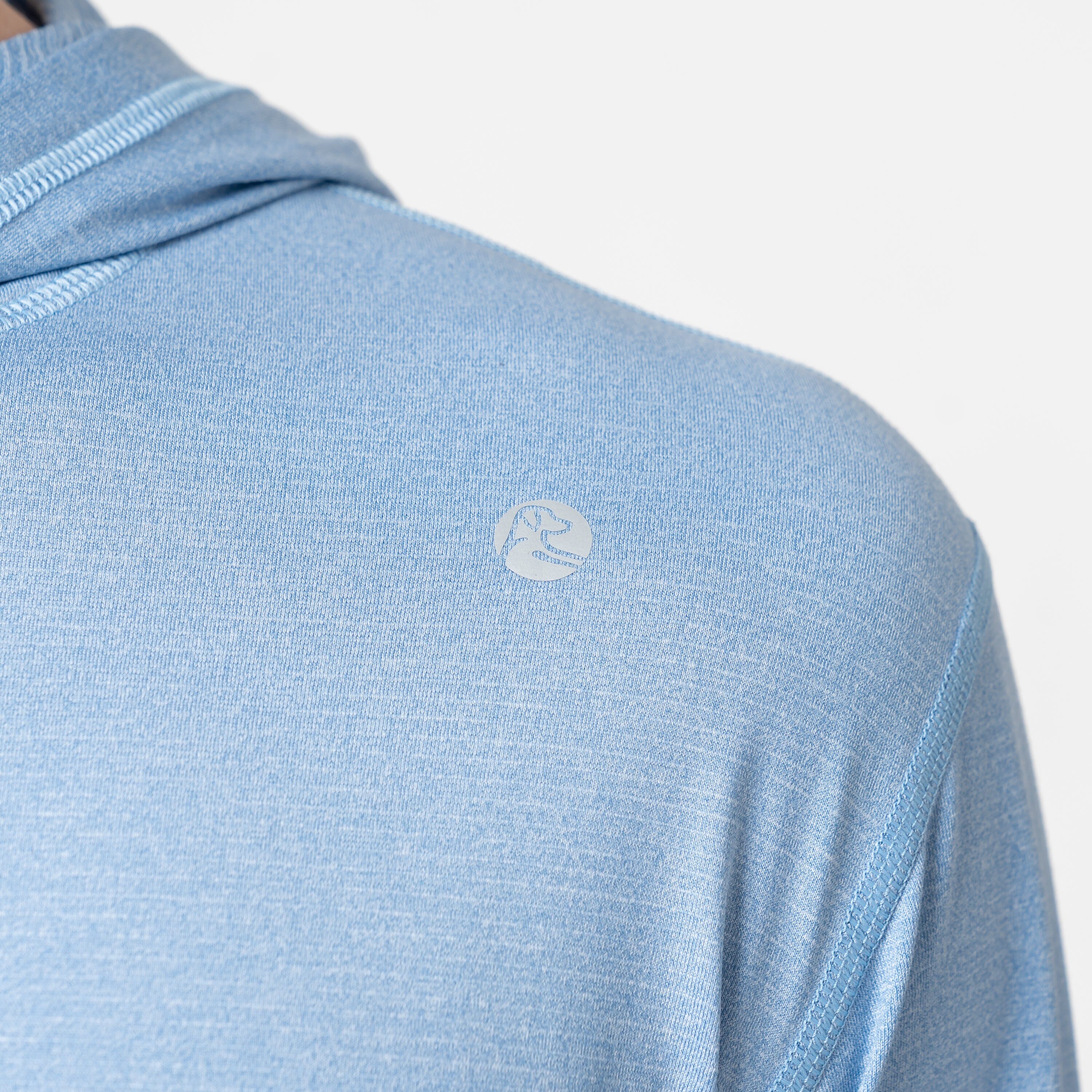 Blitz Tech Hoodie | Heather - Potomac Blue/Baby Blue - Image 4