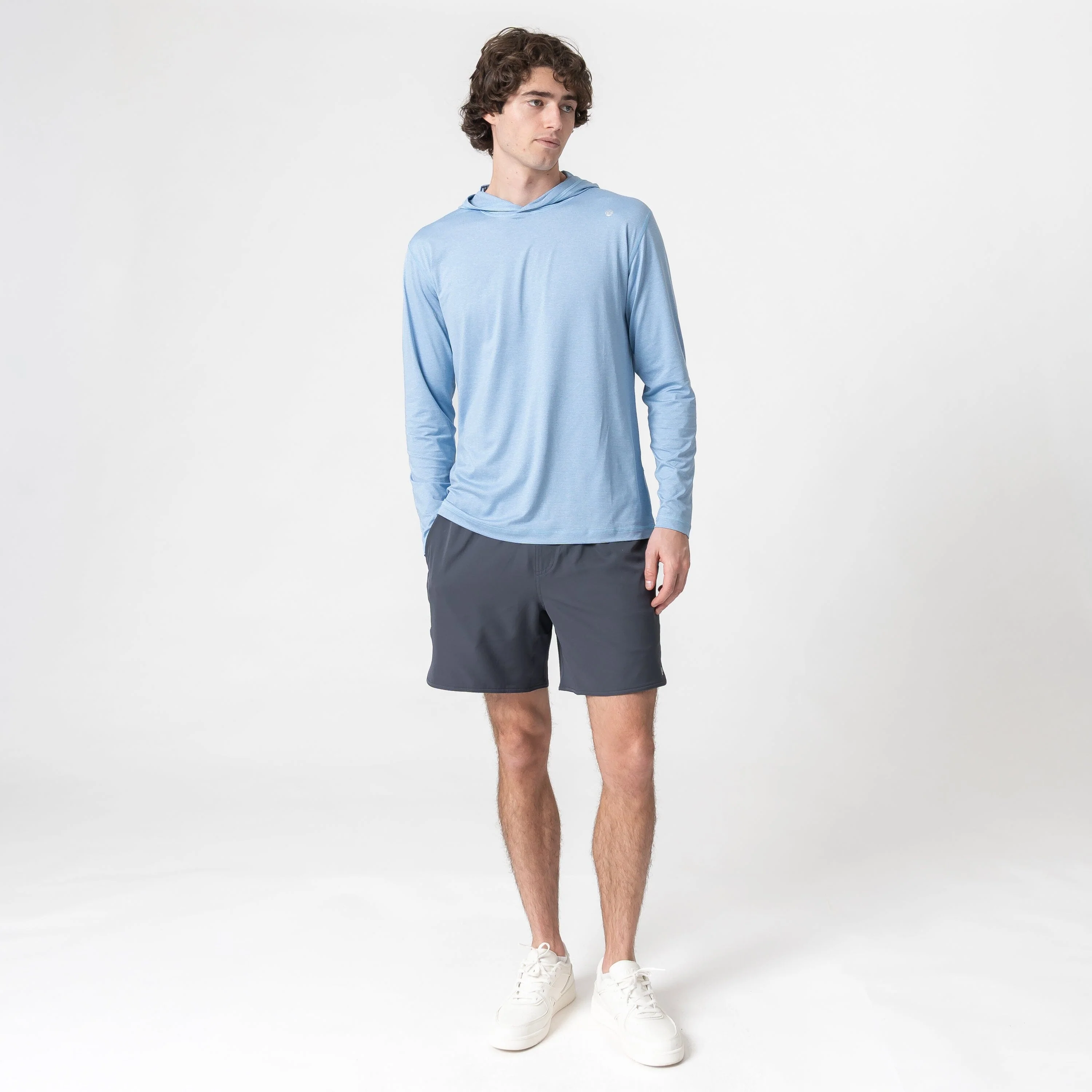 Blitz Tech Hoodie | Heather - Potomac Blue/Baby Blue - Image 6