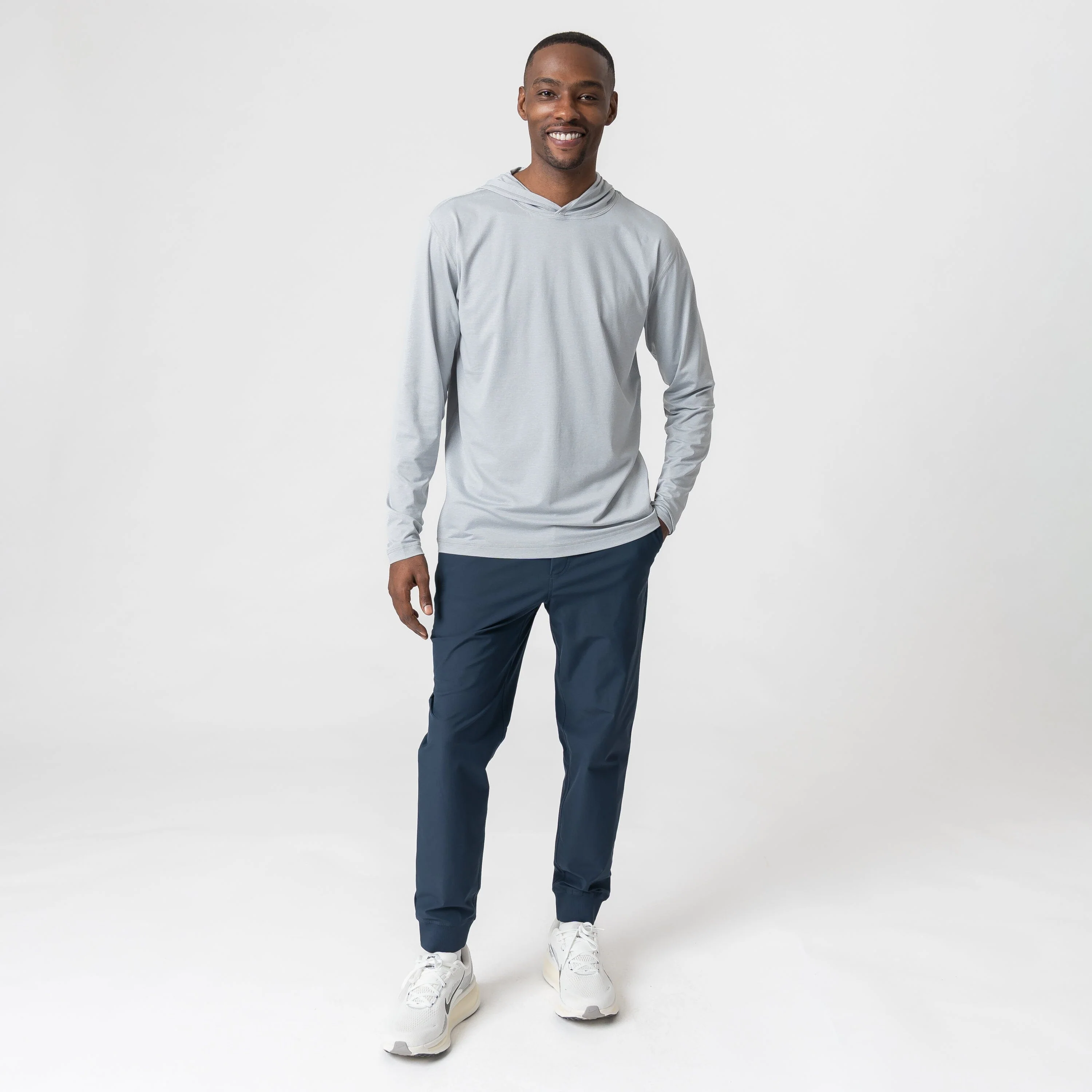 Blitz Tech Hoodie | Heather - Stainless Steel/Stratus Grey - Image 5