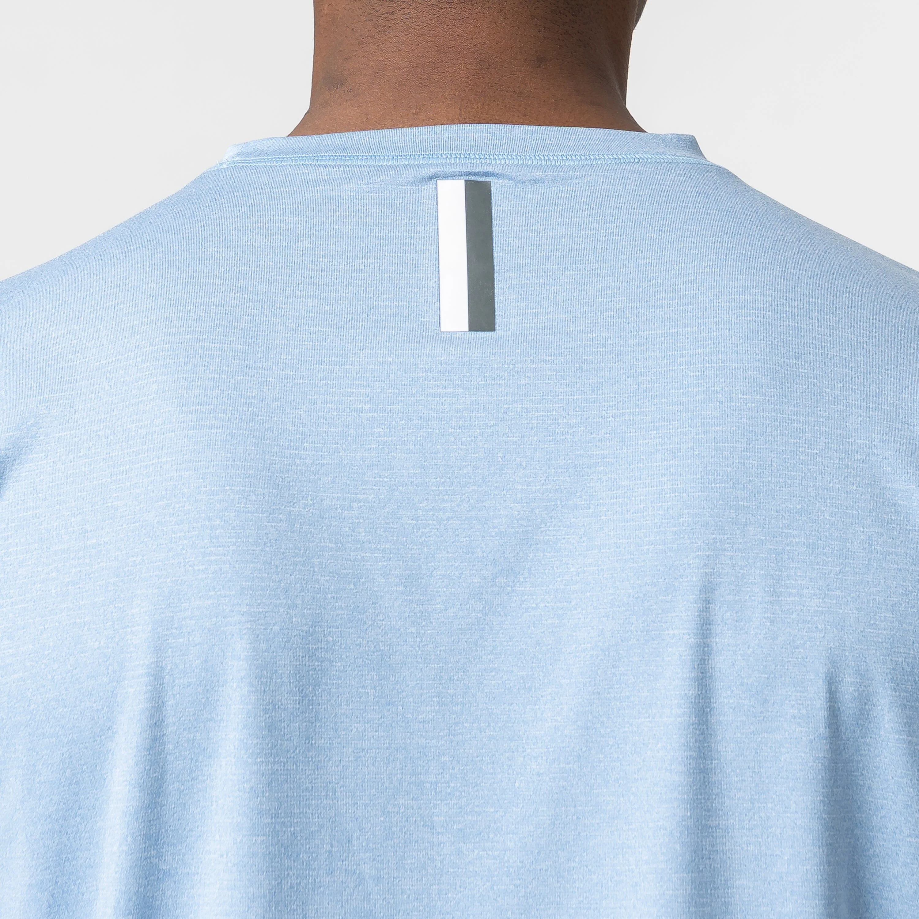 Blitz Tech Tee | Heather - Potomac Blue/Baby Blue - Image 3
