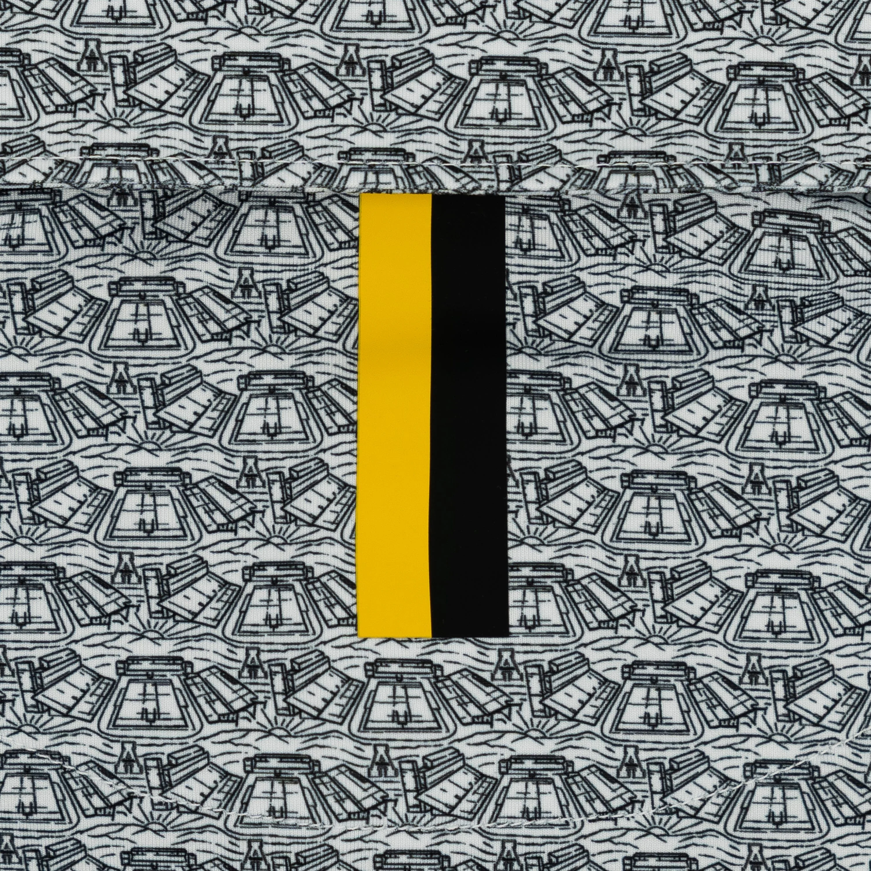 The App State Kidd Brewer Stadium | Collegiate Polo | The App State Kidd Brewer Stadium - White/Black - Image 4