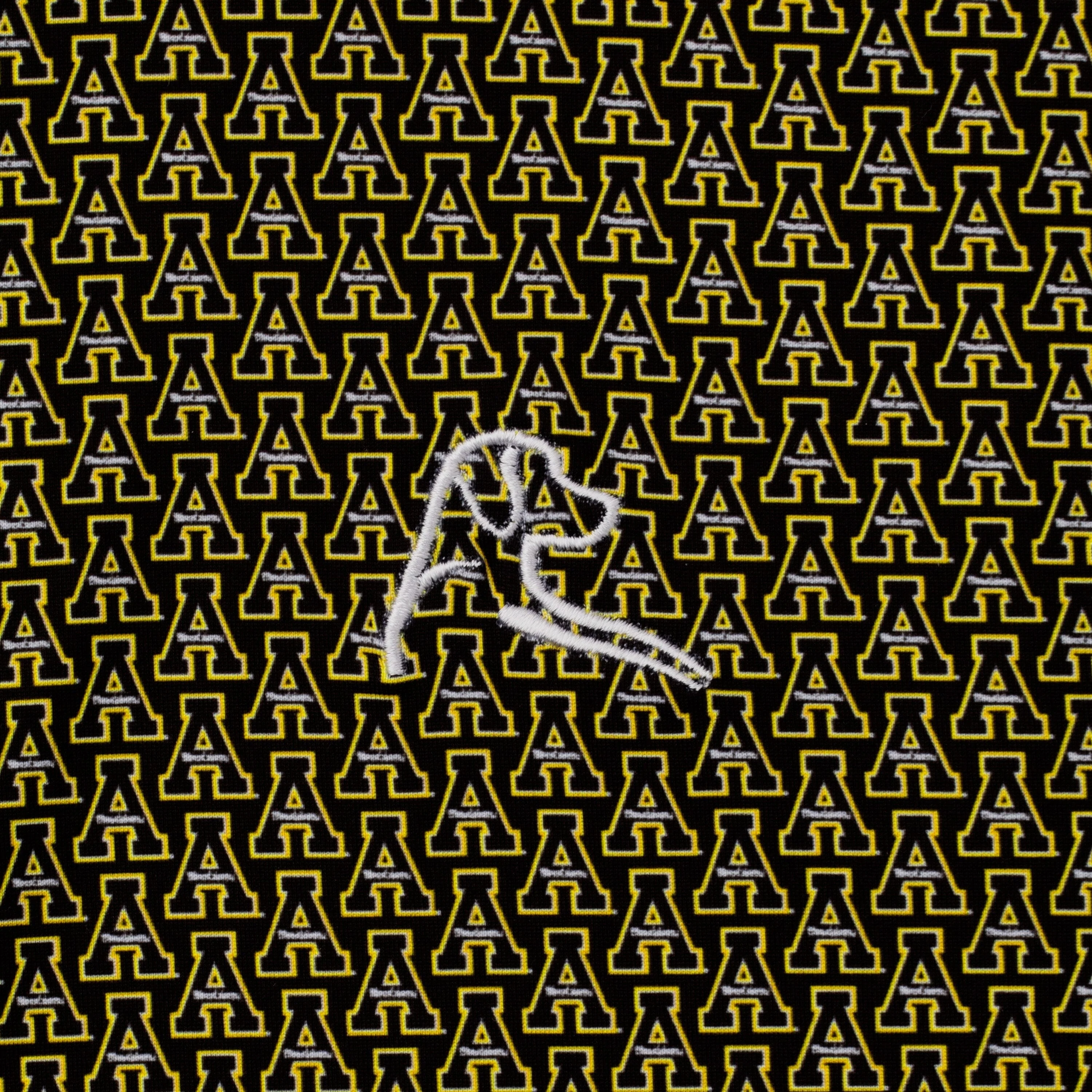 The App State Mountaineers™ | Collegiate Polo | The App State Mountaineers™ - Black/Bright Yellow - Image 3