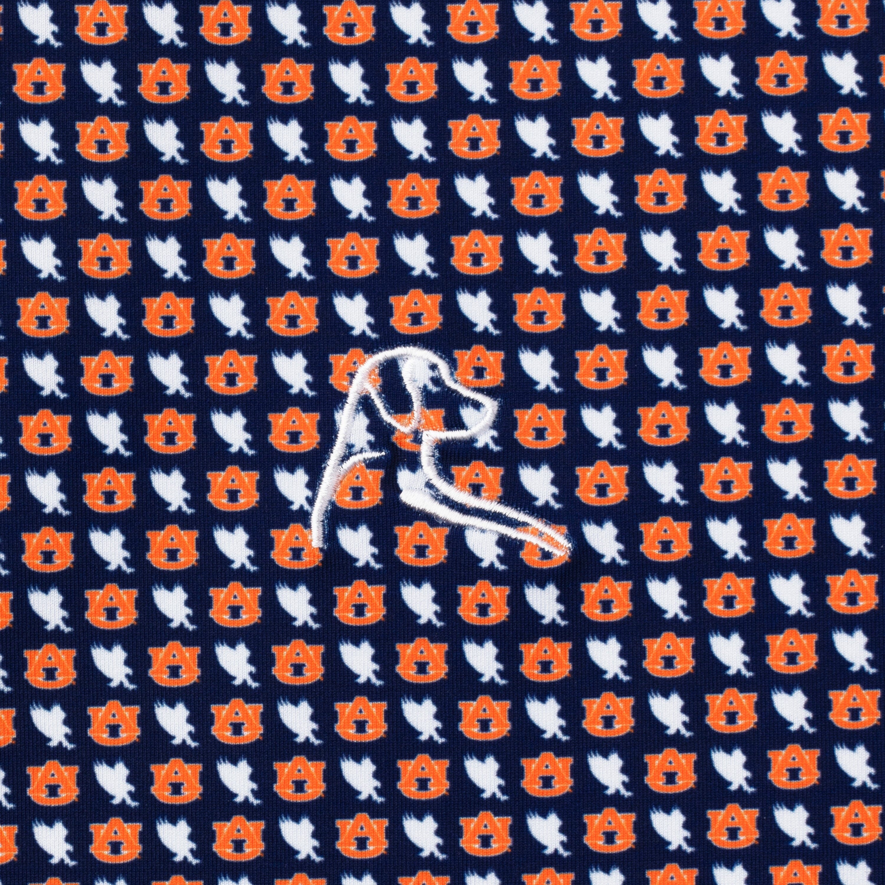 The Auburn War Eagle® | Collegiate Polo | The Auburn War Eagle® - Dock Blue/White - Image 3
