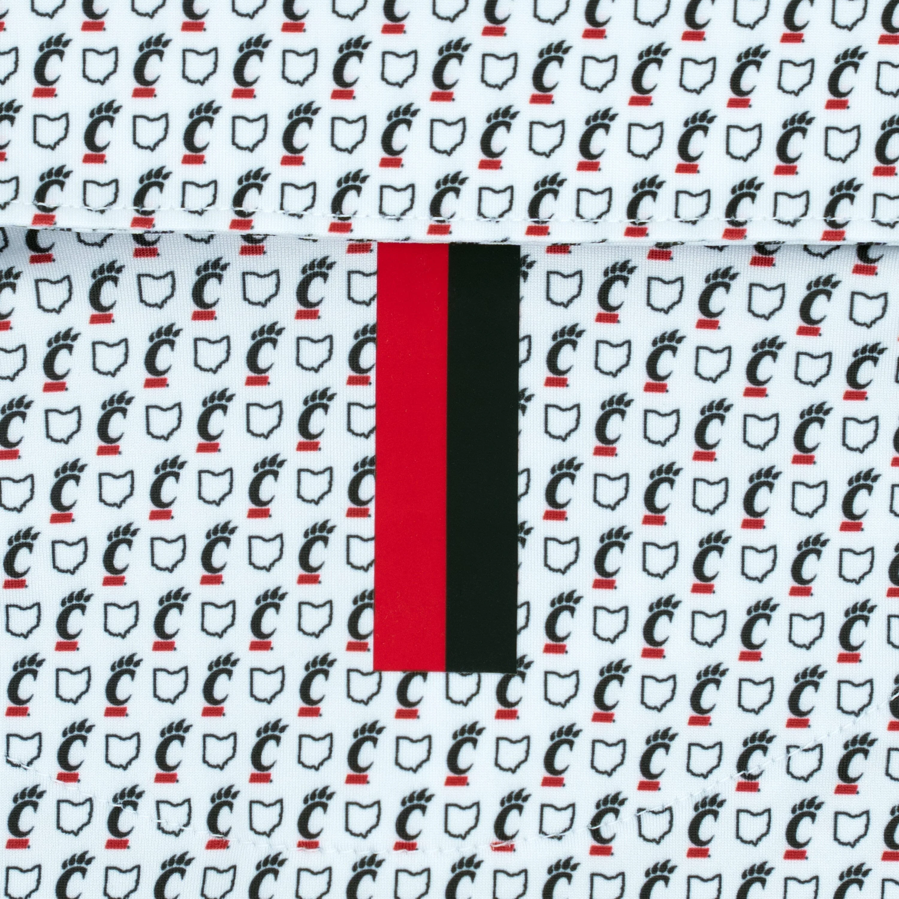 The Cincinnati Bearcats® State | Collegiate Polo | The Cincinnati Bearcats® State - White/Black - Image 4
