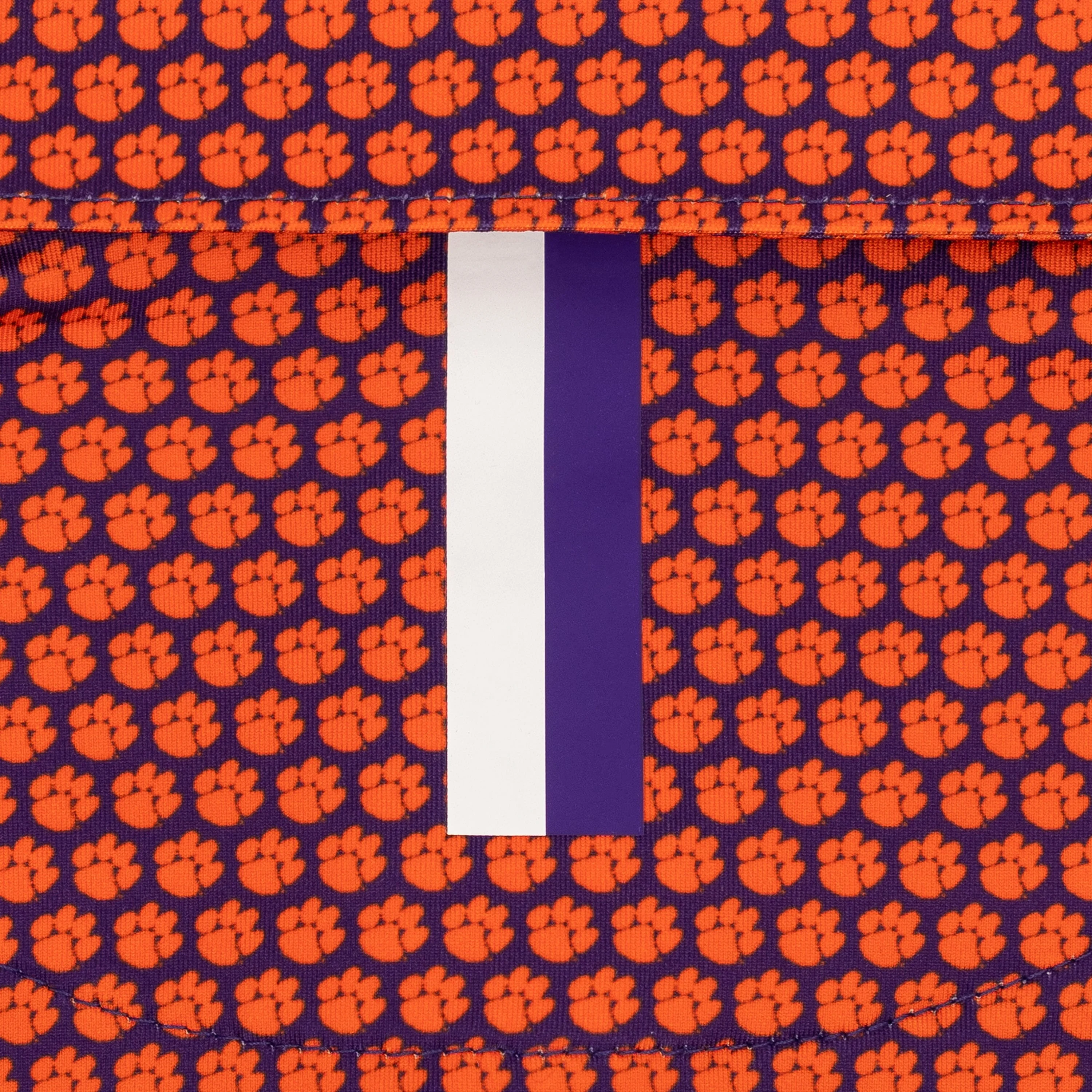 The Clemson Paw | Collegiate Polo | The Clemson Paw - Plum Purple/Bright Orange - Image 4
