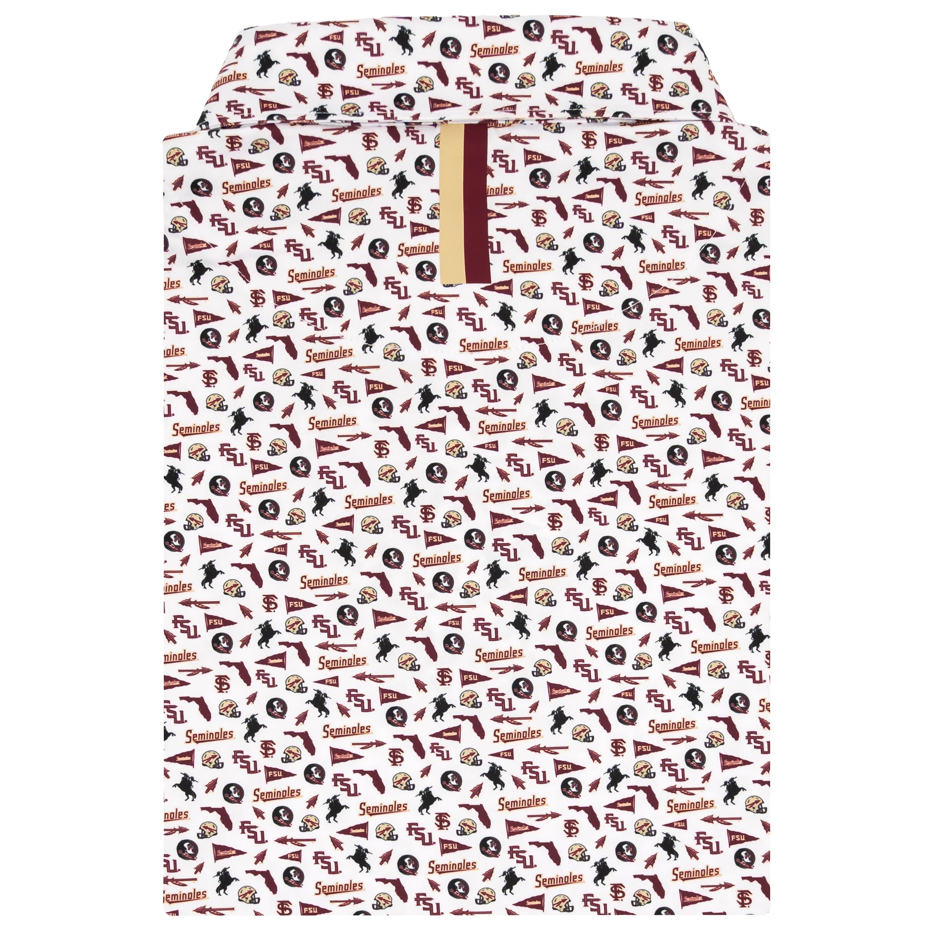 The Florida State Gameday | Collegiate Polo | The Florida State Gameday - White/Garnet Red - Image 2