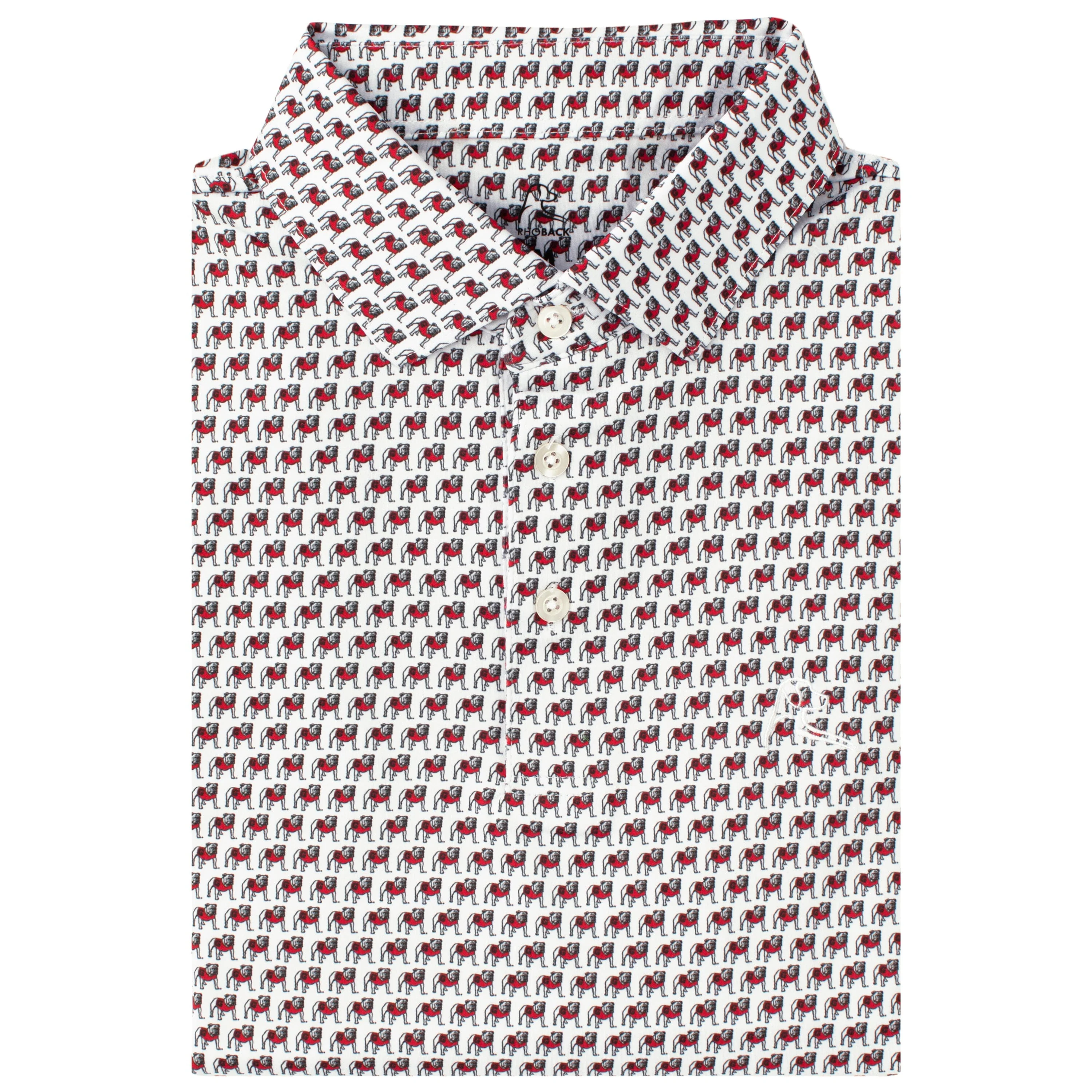 The Georgia Dawgs® | Collegiate Polo | The Georgia Dawgs® - White/Black