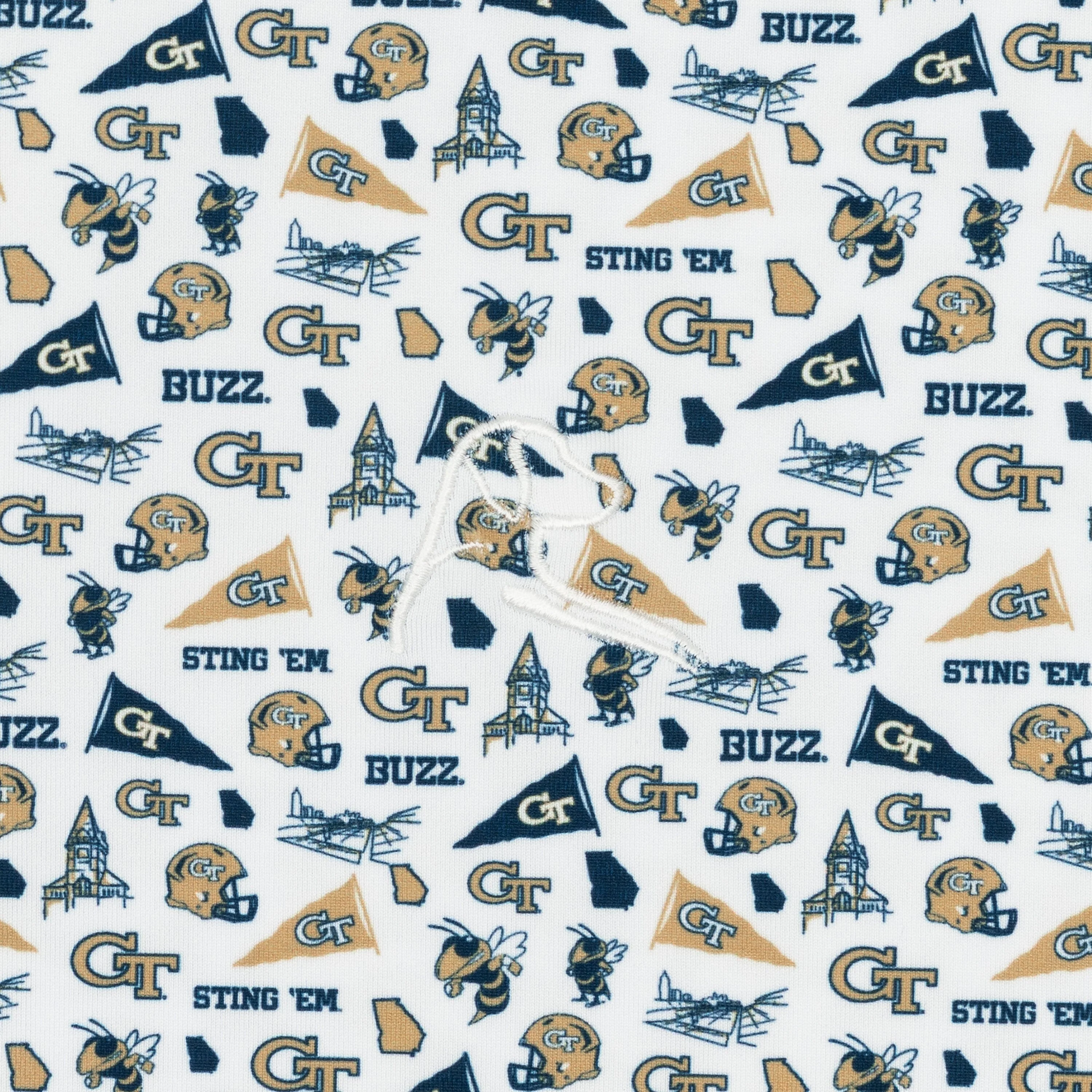 The Georgia Tech Gameday | Collegiate Polo | The Georgia Tech Gameday - White/Suit Navy - Image 3
