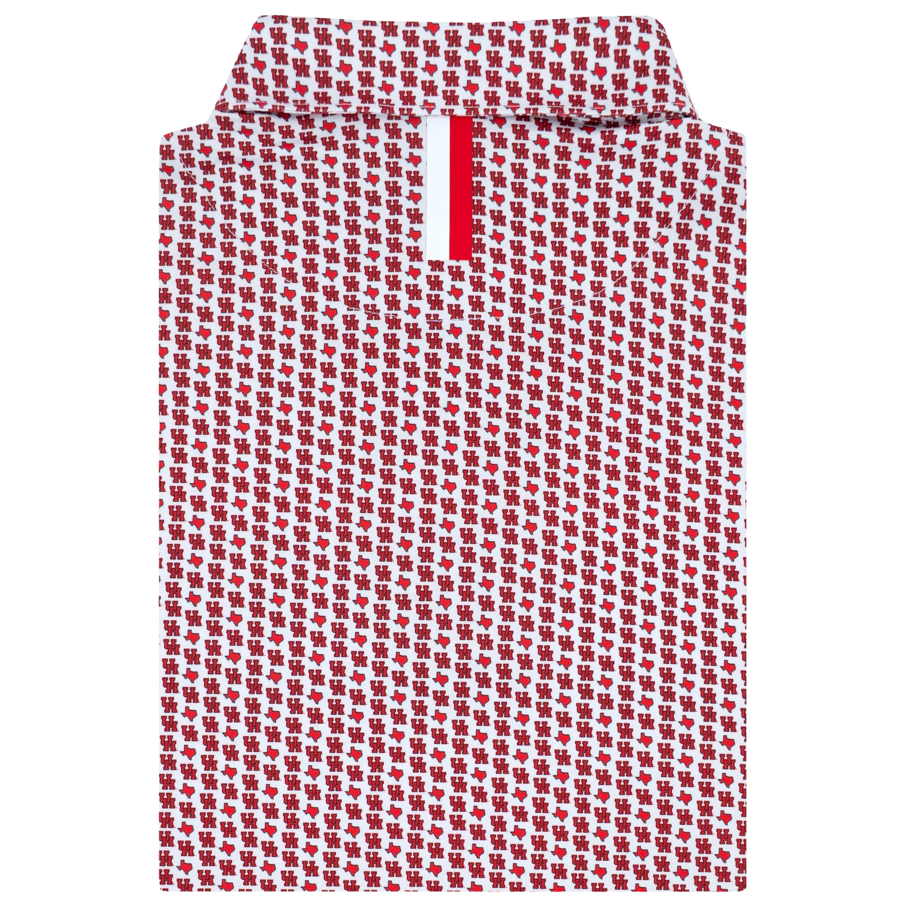 The Houston Cougars® | Collegiate Polo | The Houston Cougars® - White/Cherry Red - Image 2