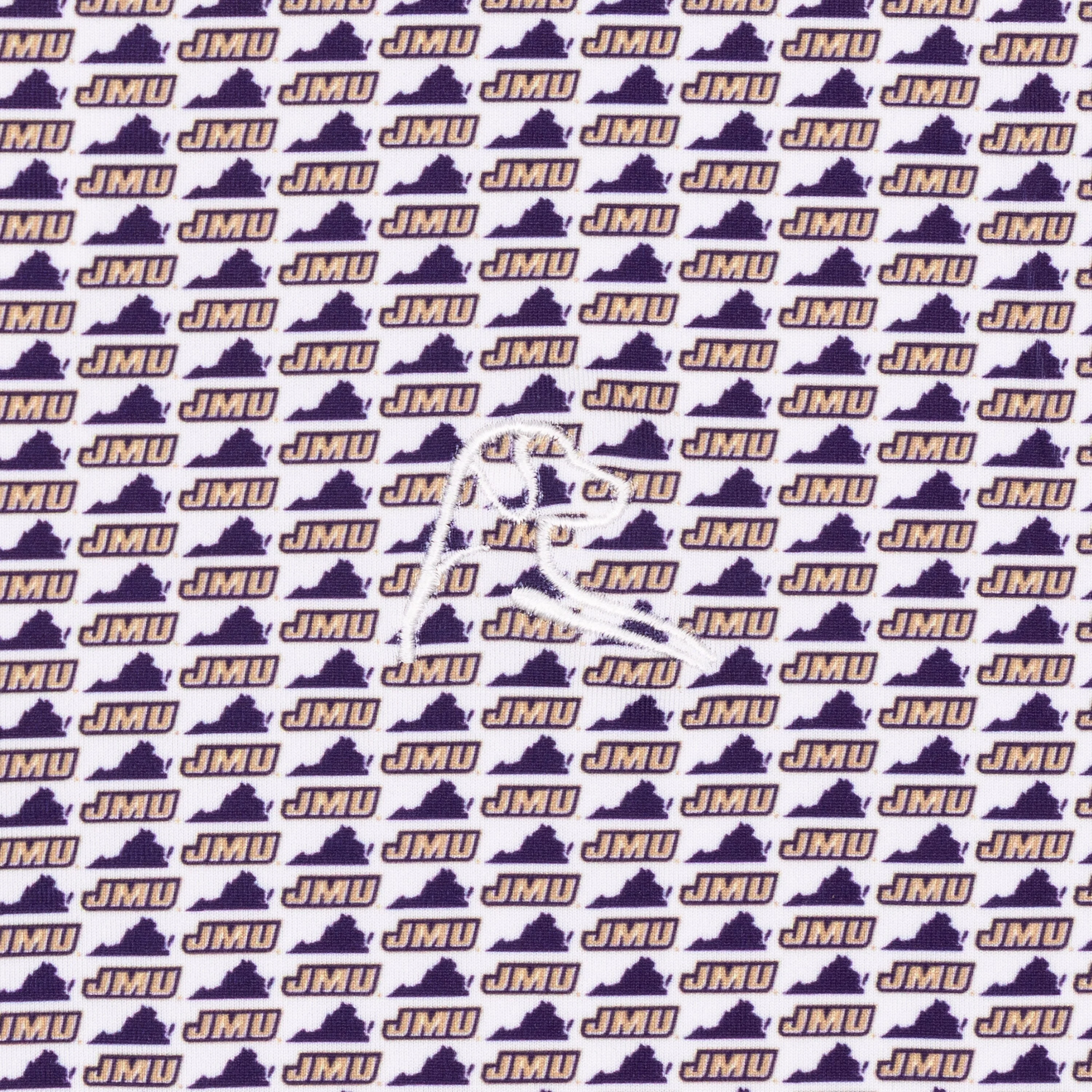 The James Madison Dukes™ | Collegiate Polo | The James Madison Dukes™ - White/Dark Violet - Image 3