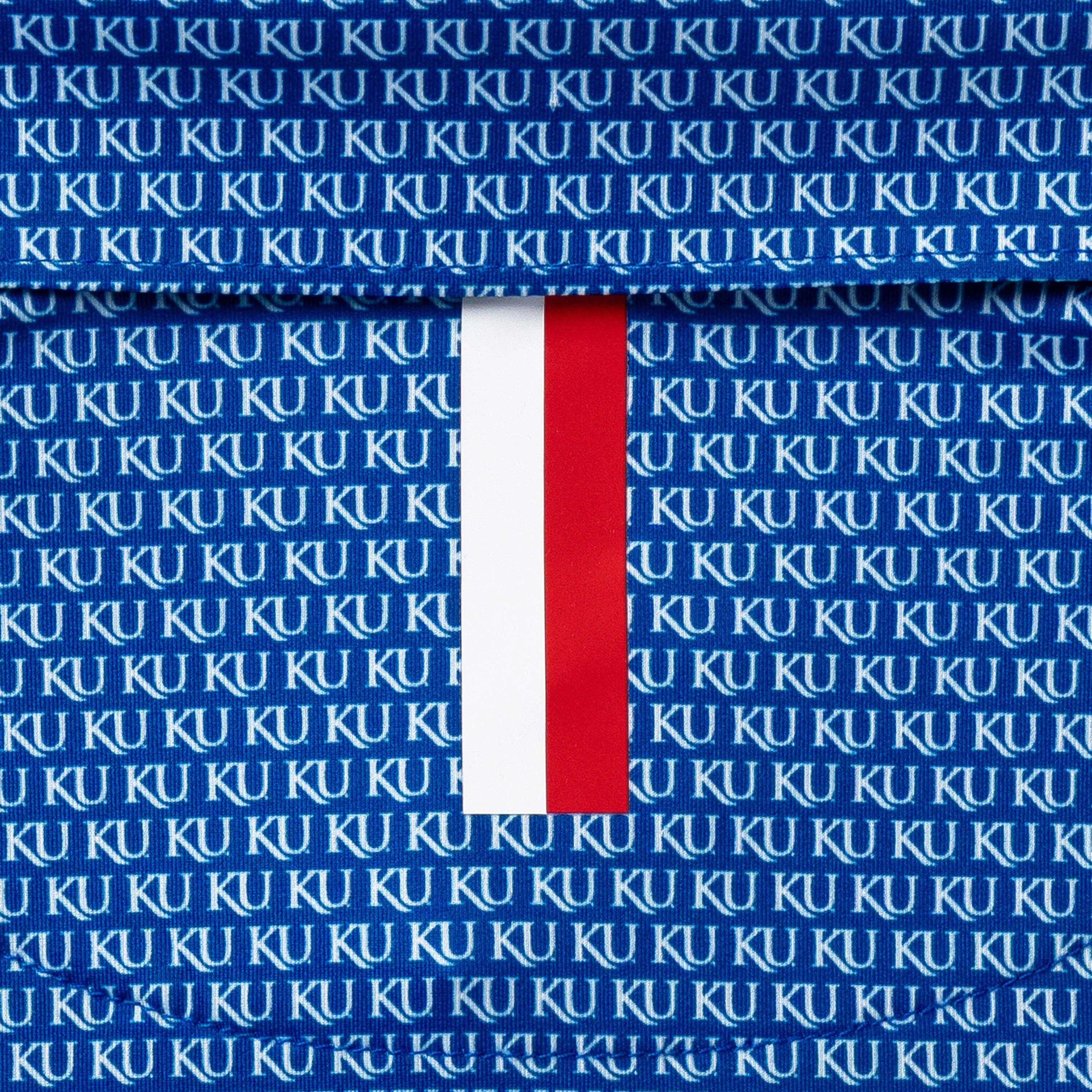 The Kansas Icon | Collegiate Polo | The Kansas Icon - Azure Blue/White - Image 4