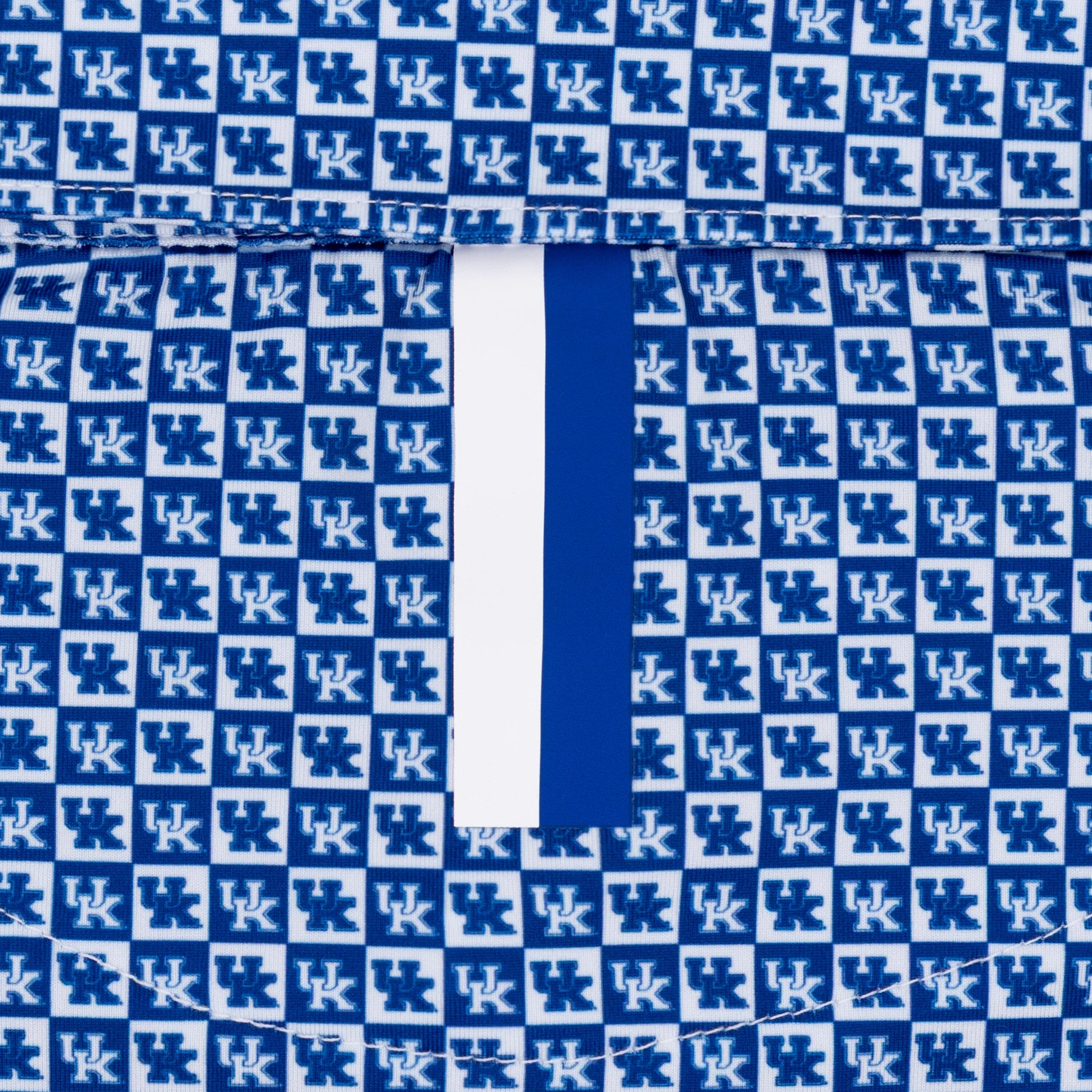 The Kentucky Checker | Collegiate Polo | The Kentucky Checker - White/Azure Blue - Image 4