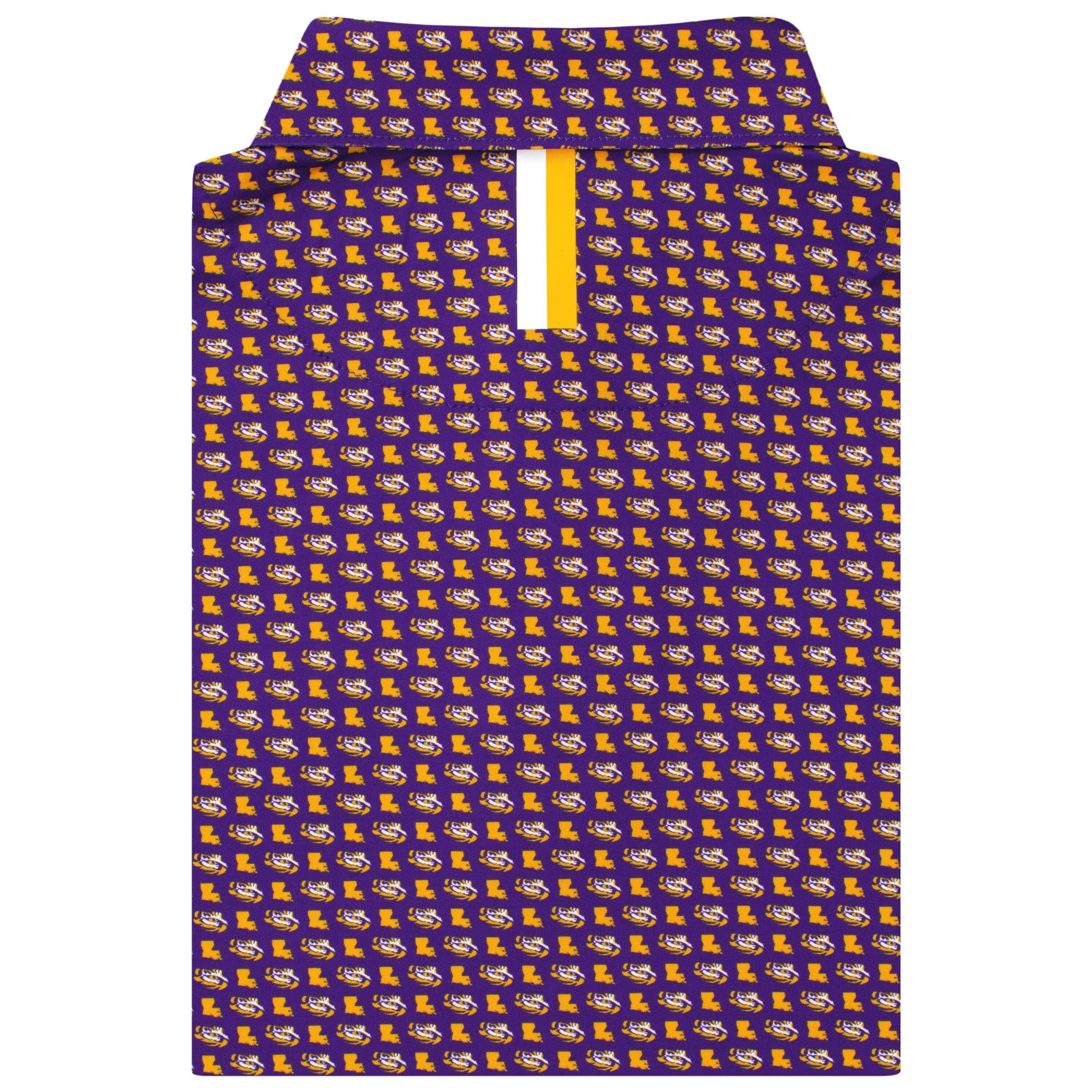 The LSU Eye Of The Tiger 2.0 | Collegiate Polo | The LSU Eye Of The Tiger 2.0 - Reauxback Purple/Honey Gold - Image 2