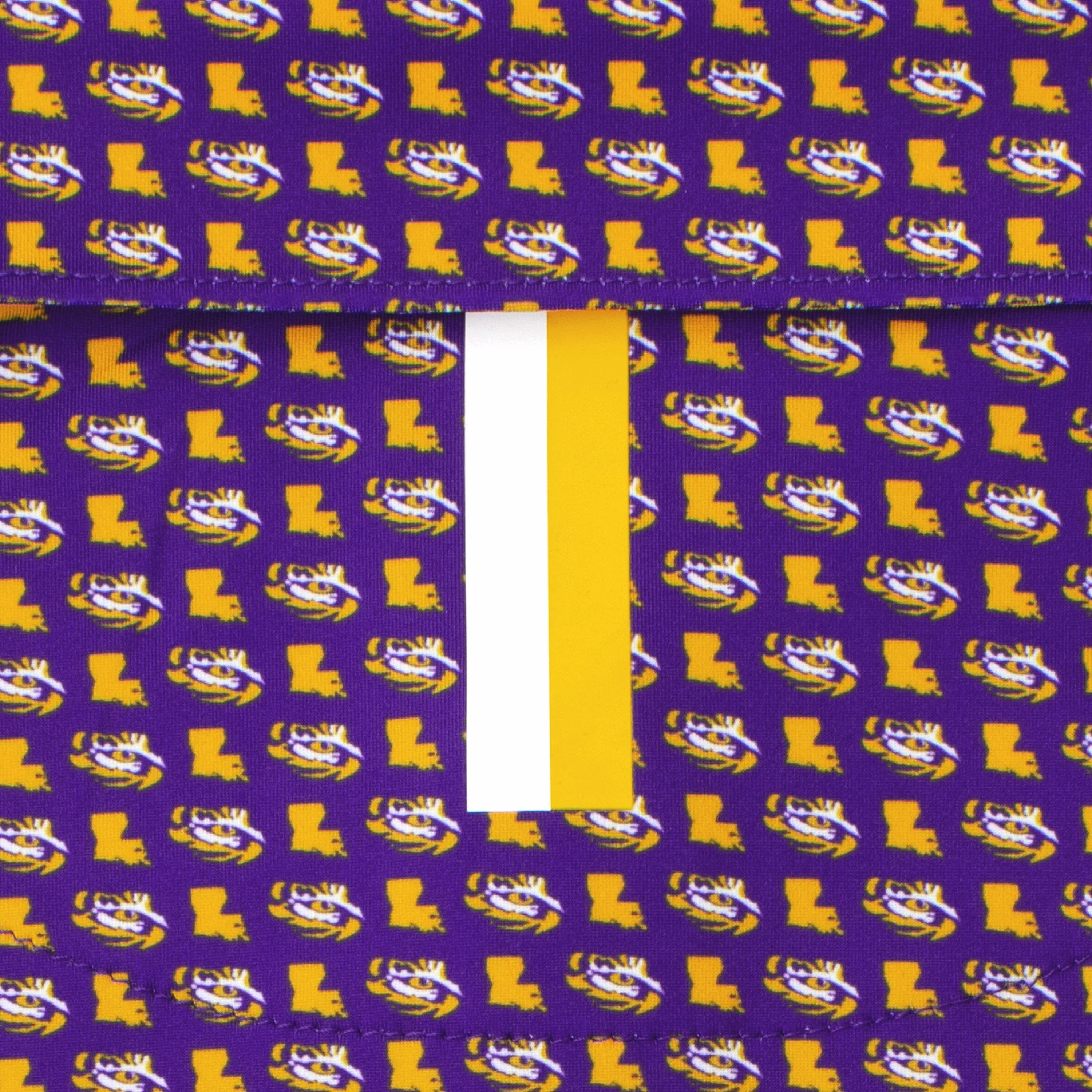 The LSU Eye Of The Tiger 2.0 | Collegiate Polo | The LSU Eye Of The Tiger 2.0 - Reauxback Purple/Honey Gold - Image 4