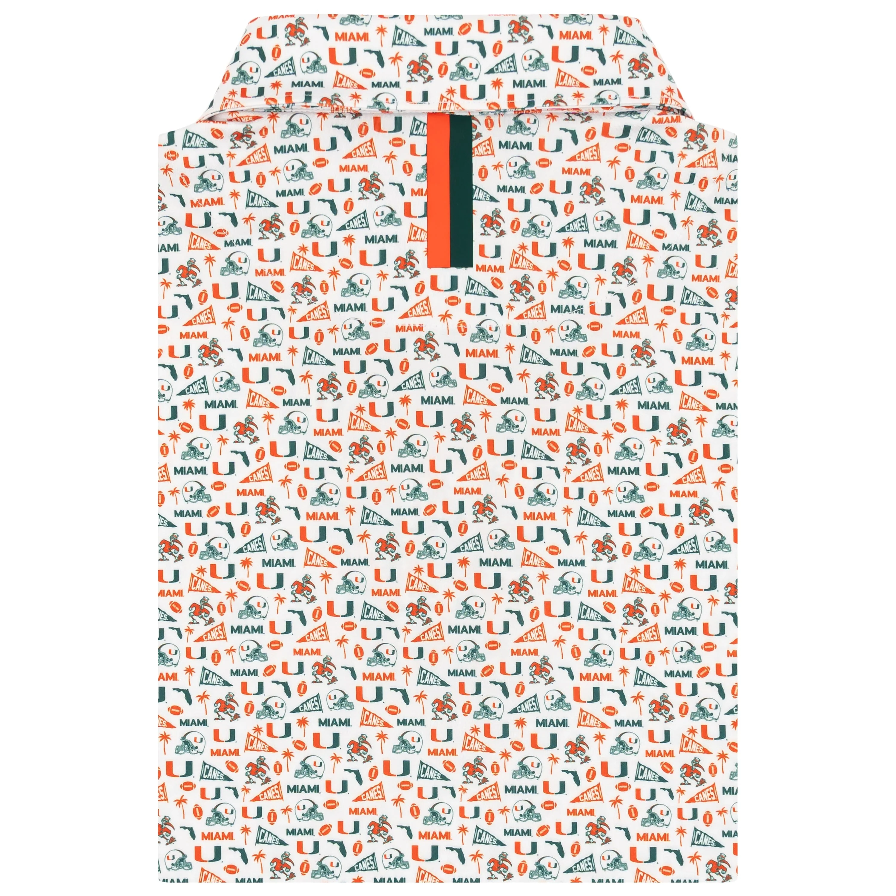 The Miami Gameday | Collegiate Polo | The Miami Gameday - White/Fire Orange - Image 2