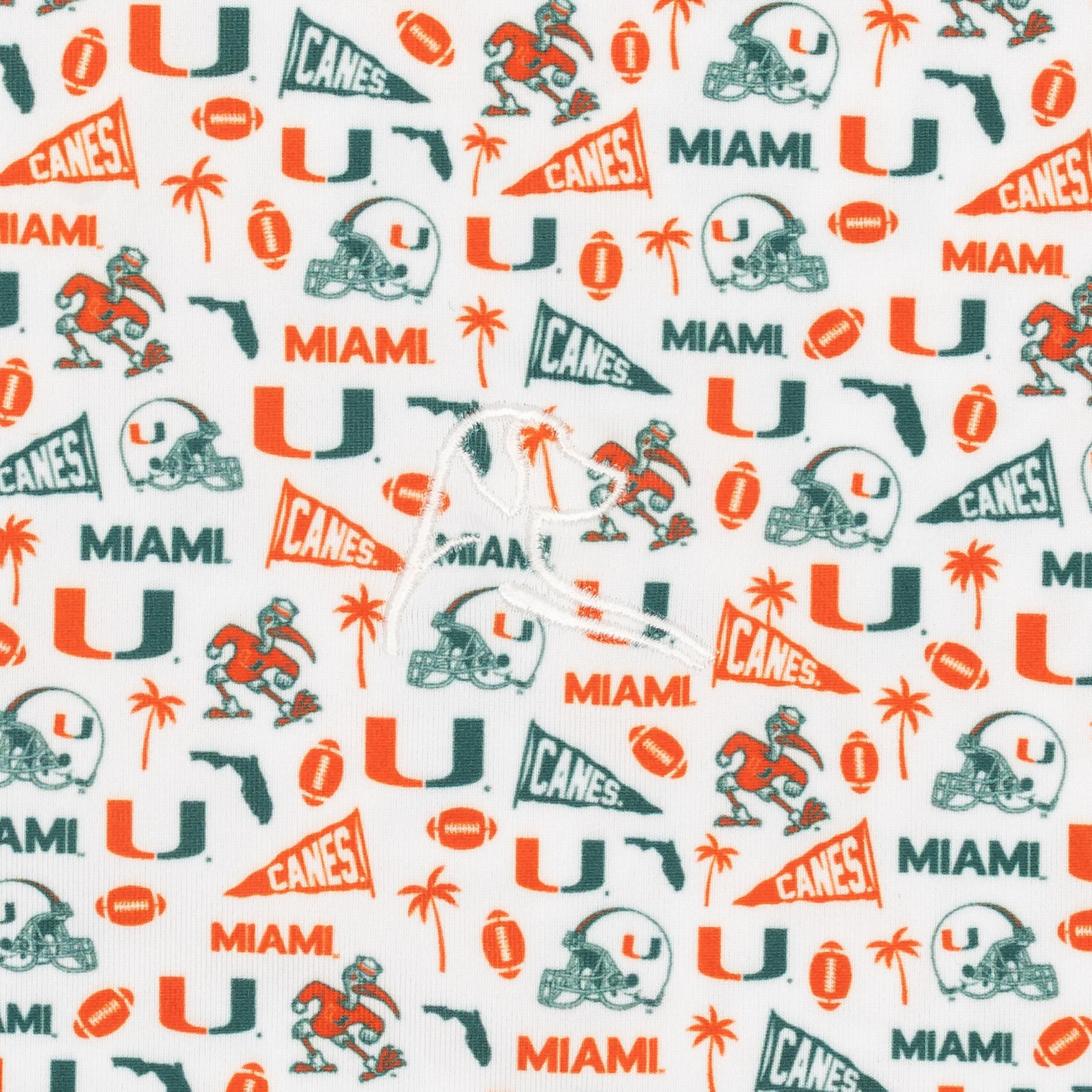 The Miami Gameday | Collegiate Polo | The Miami Gameday - White/Fire Orange - Image 3