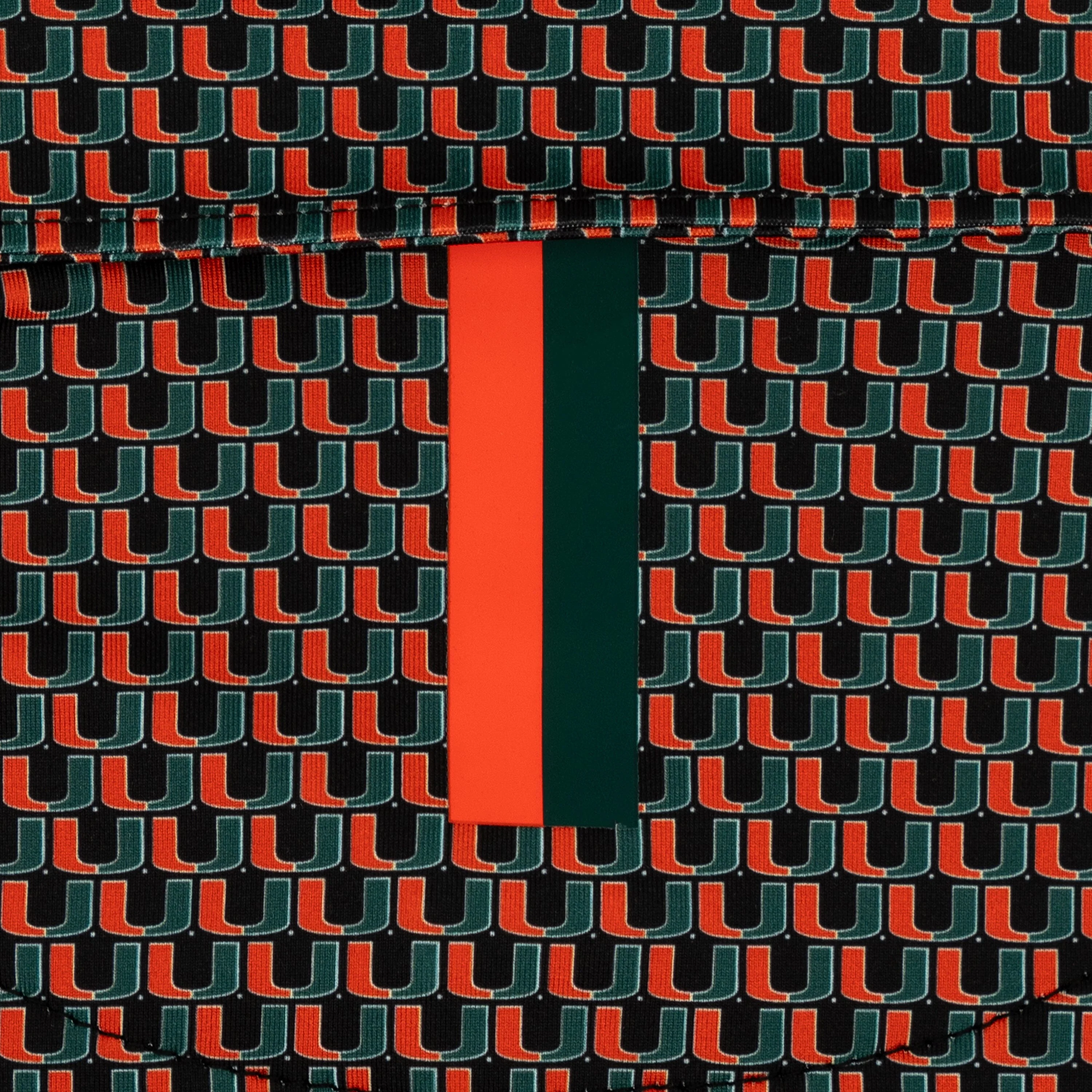 The Miami Hurricanes™ | Collegiate Polo | The Miami Hurricanes™ - Black/Fire Orange - Image 4