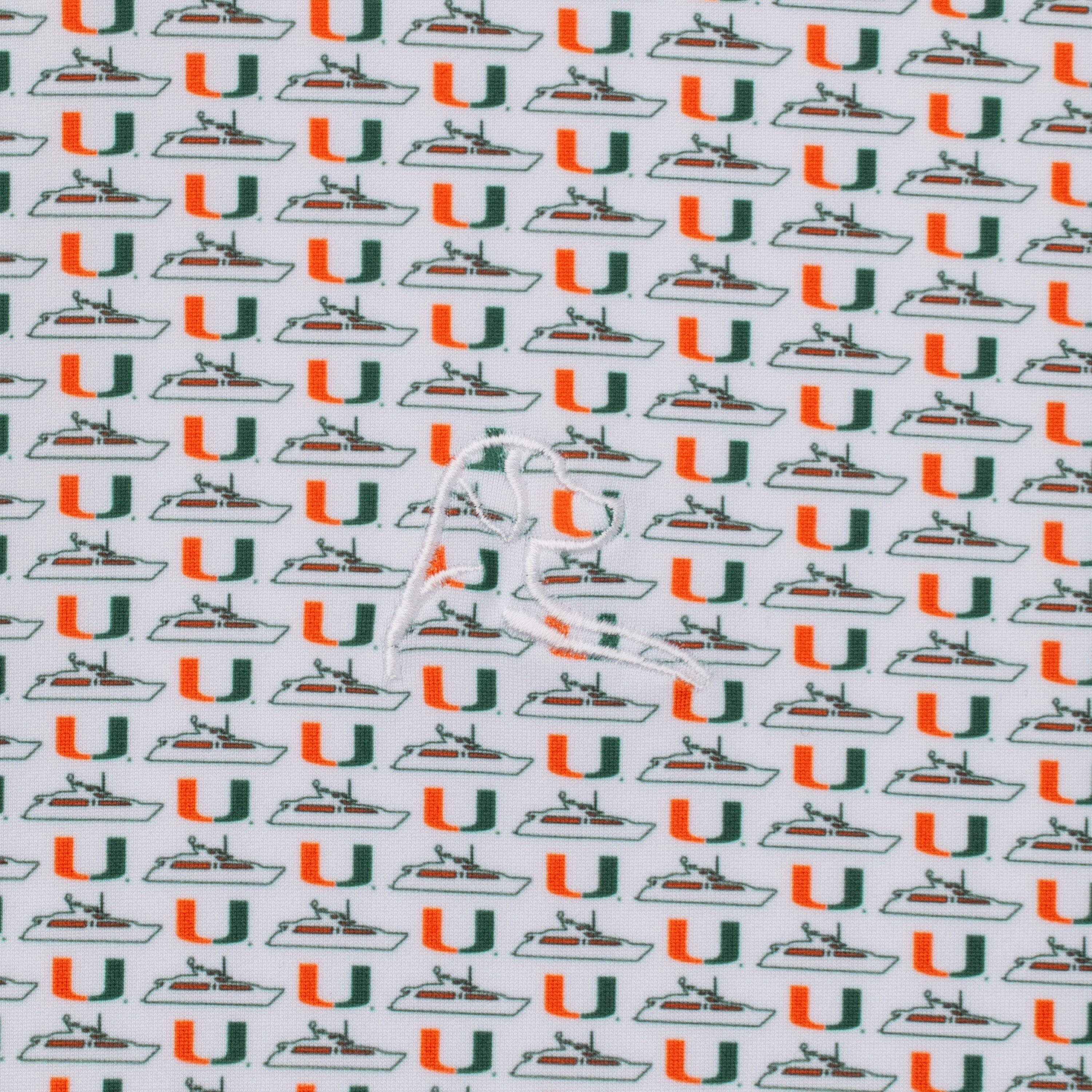 The Miami Yacht Club | Collegiate Polo | The Miami Yacht Club - White/Evergreen - Image 3
