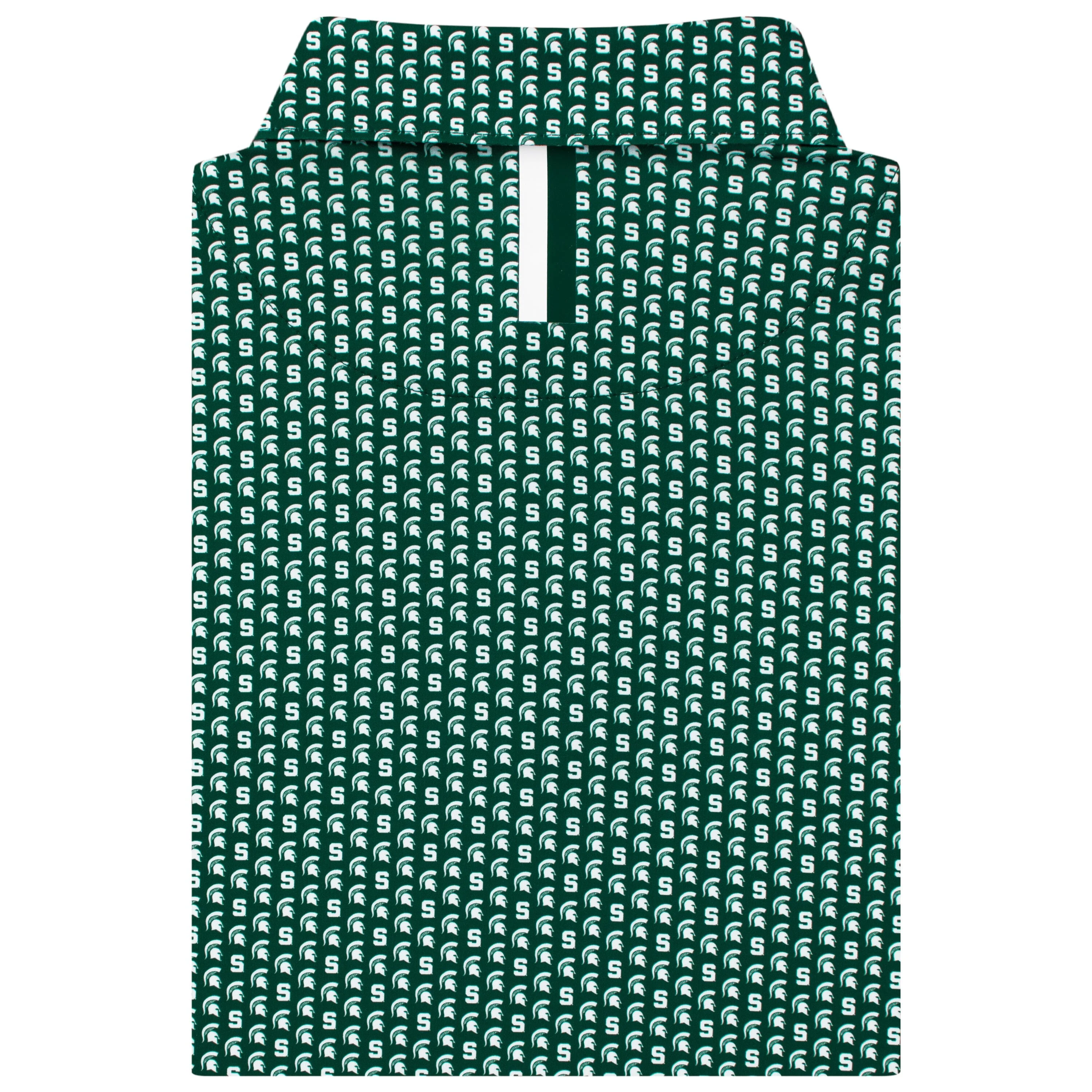 The Michigan State Icon | Collegiate Polo | The Michigan State Icon - Forest Green/White - Image 2