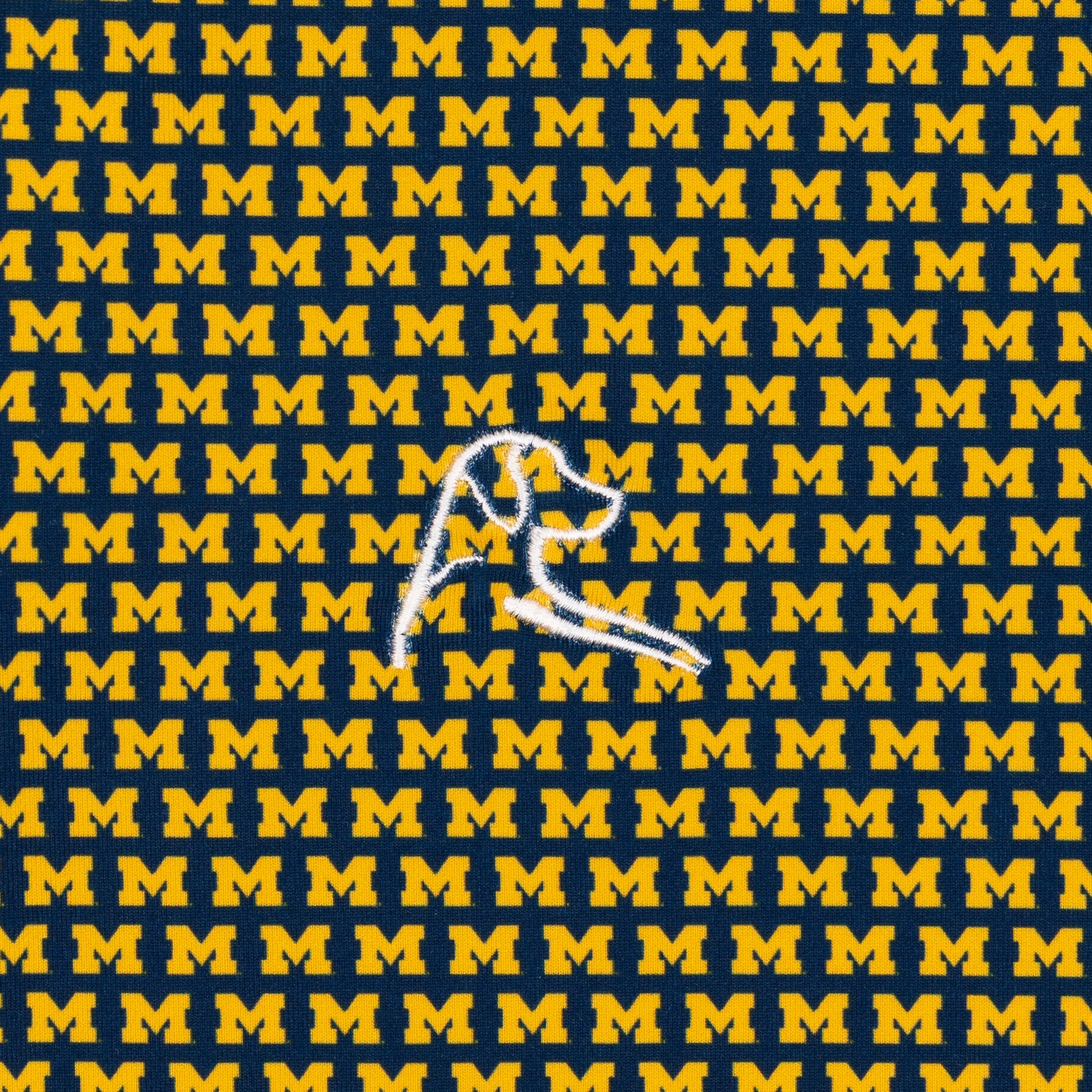 The Michigan Wolverines™ | Collegiate Polo | The Michigan Wolverines™ - Indigo Blue/Maize Yellow - Image 3