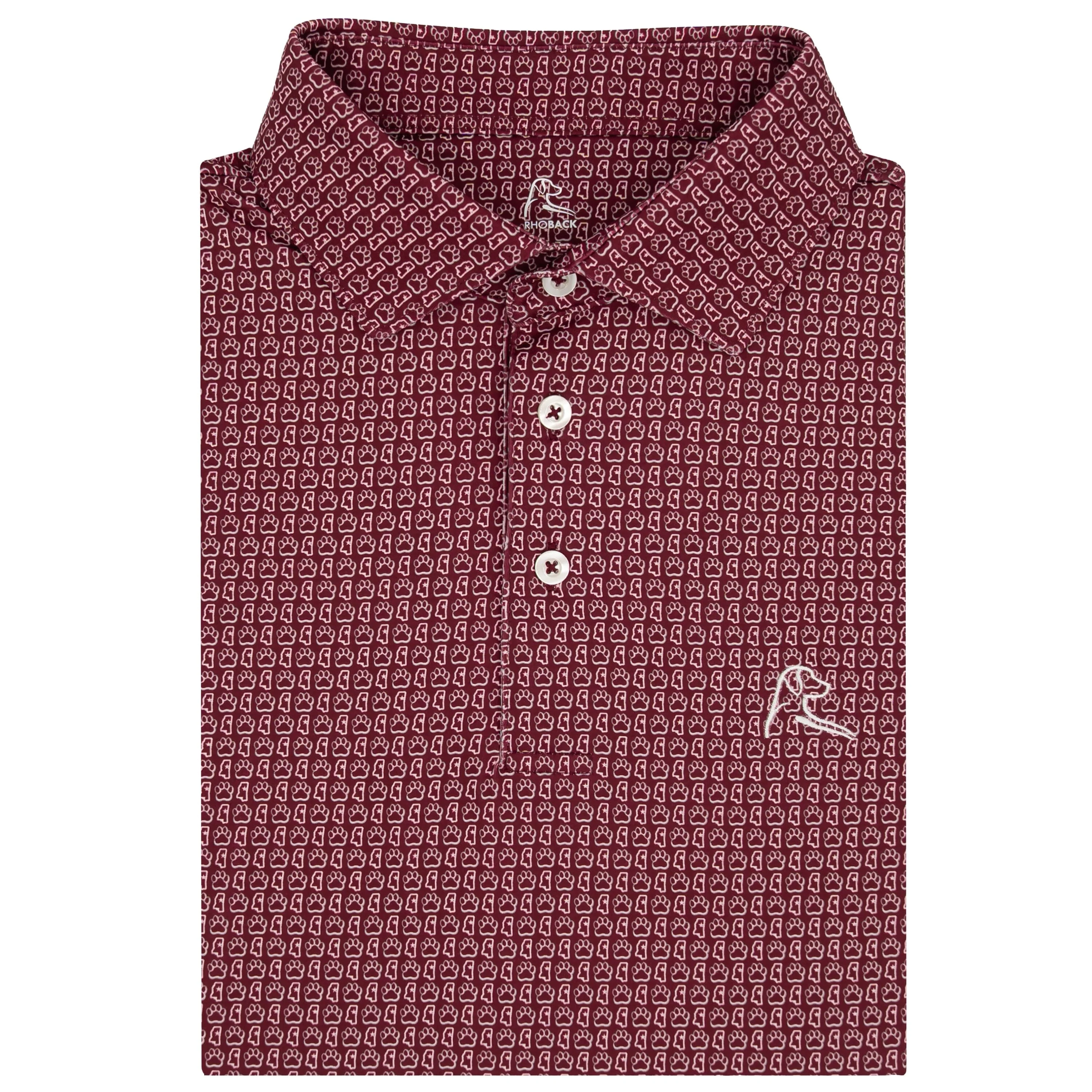 The Mississippi State Bully™ | Collegiate Polo | The Mississippi State Bully™ - Maroon/White