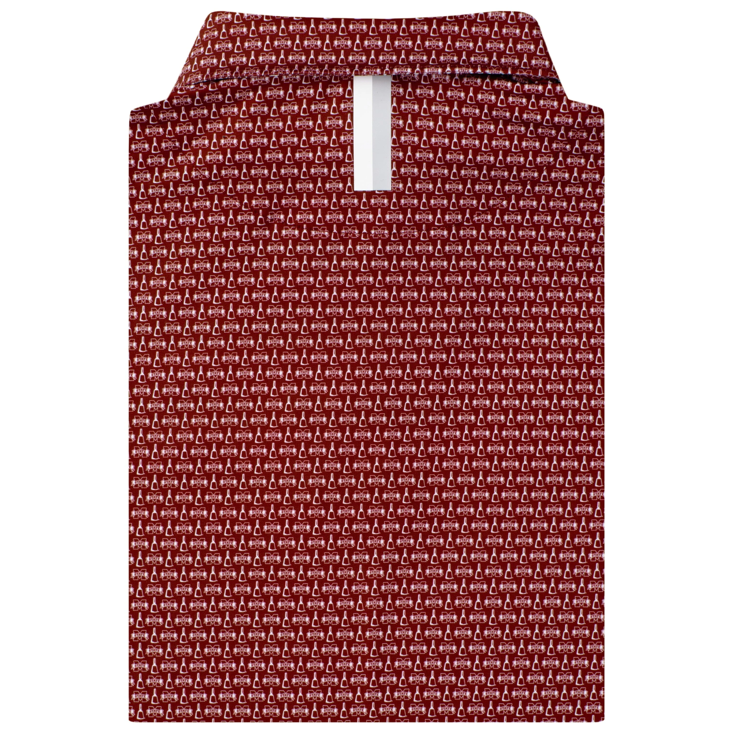 The Mississippi State Cowbell | Collegiate Polo | The Mississippi State Cowbell - Maroon/White - Image 2