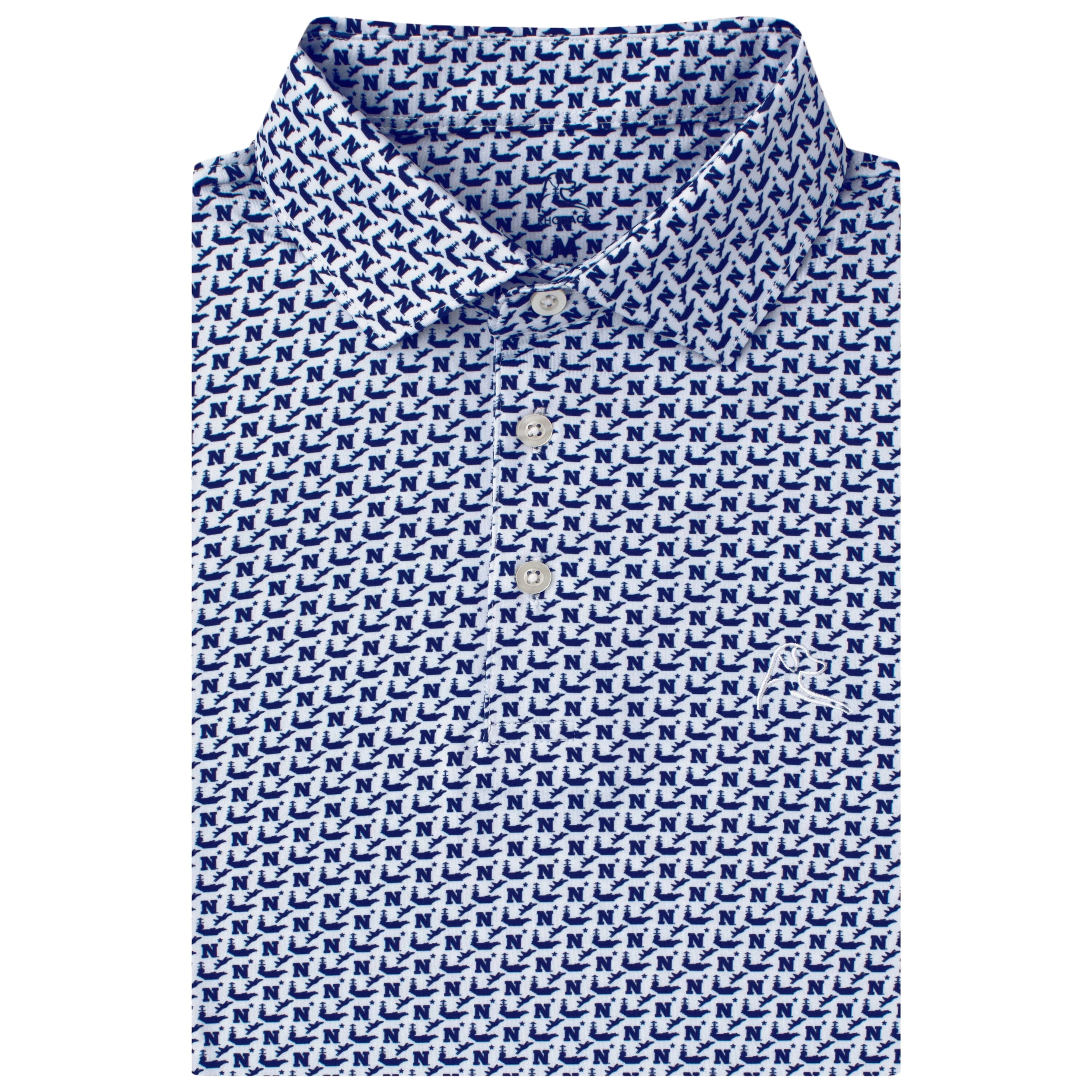 The Navy Midshipmen™ | Collegiate Polo | The Navy Midshipmen™ - White/Indigo Blue