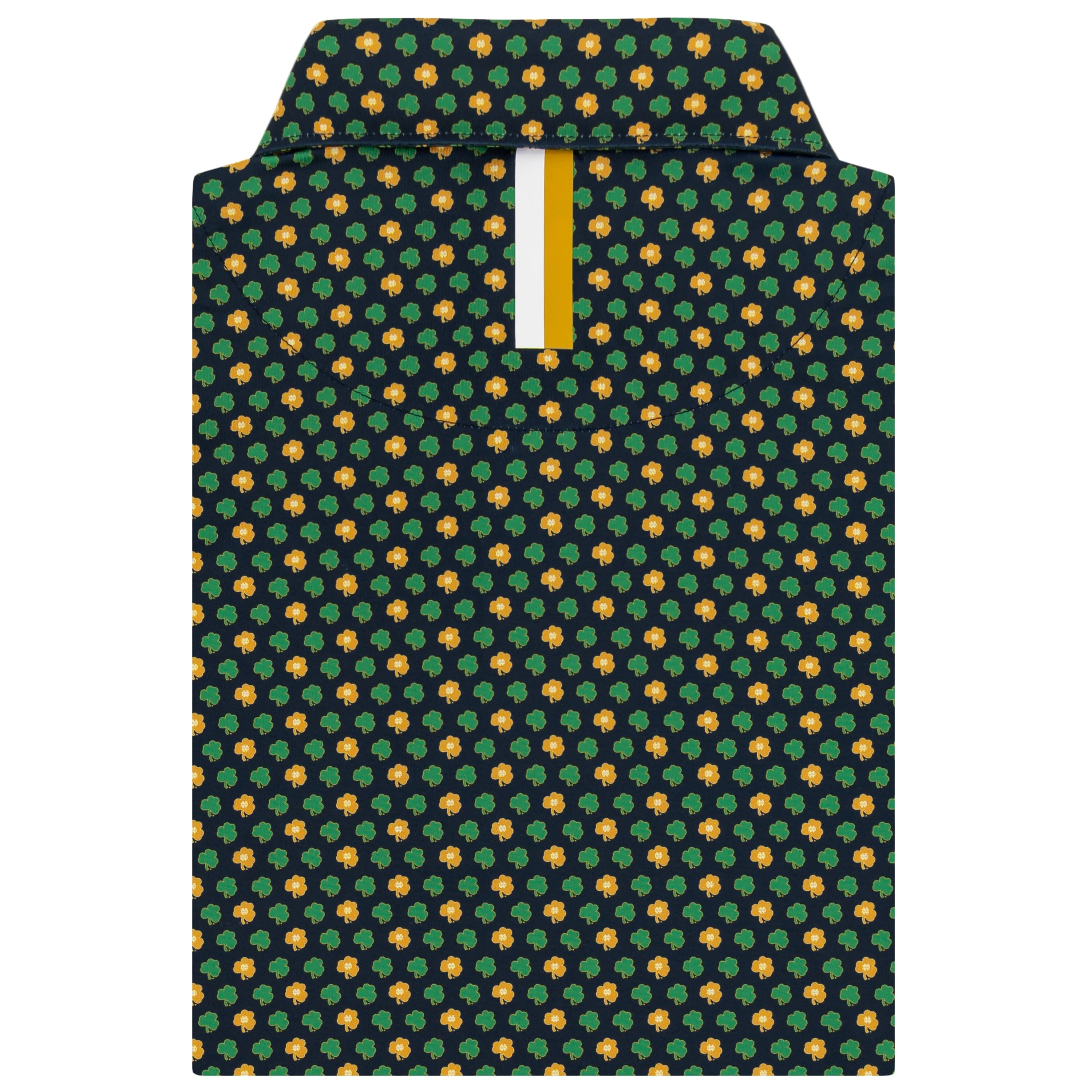 The Notre Dame Golden Clover | Collegiate Polo | The Notre Dame Golden Clover - Indigo Blue/Autumn Gold - Image 2