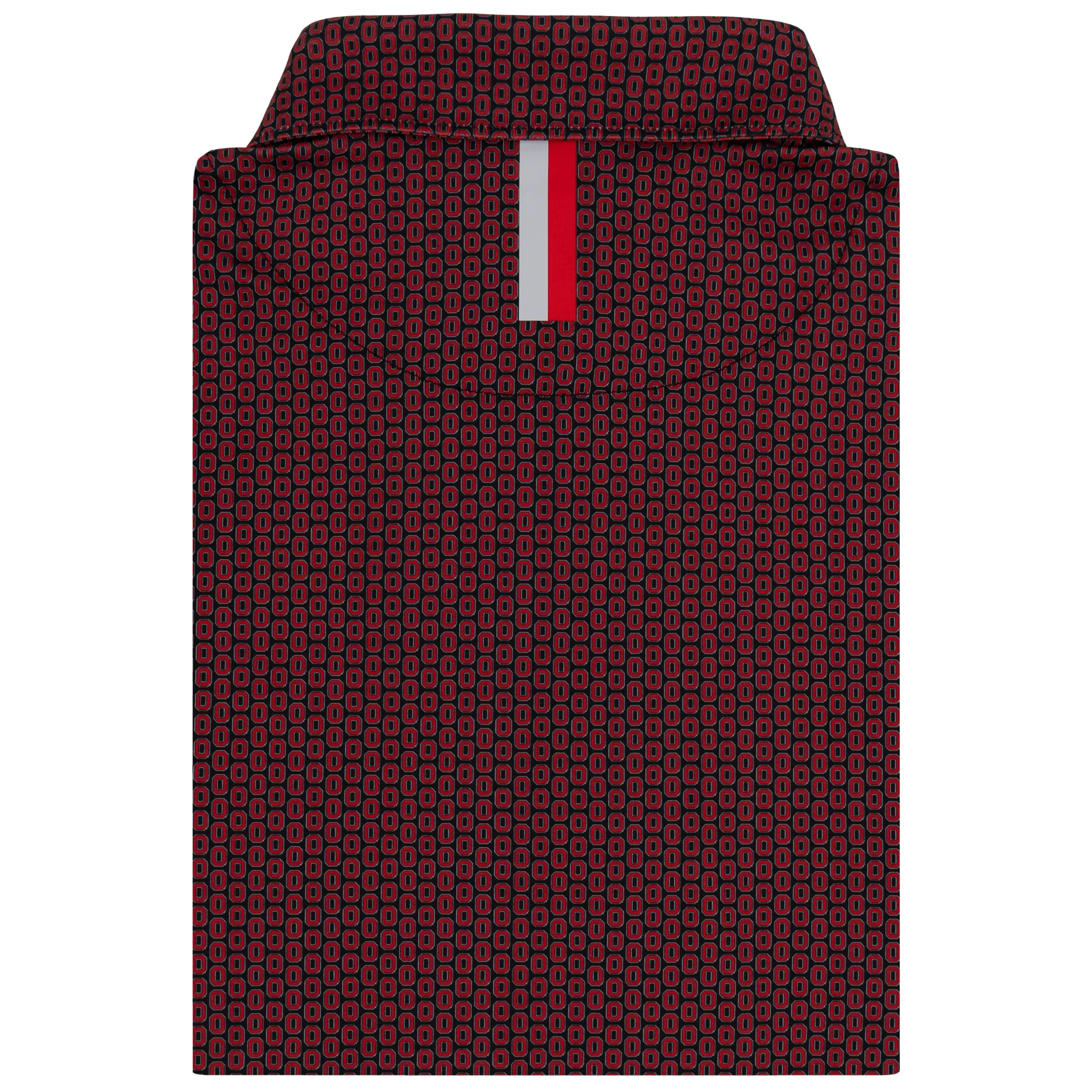 The Ohio State Block O | Collegiate Polo | The Ohio State Block O - Black/Roar Red - Image 2