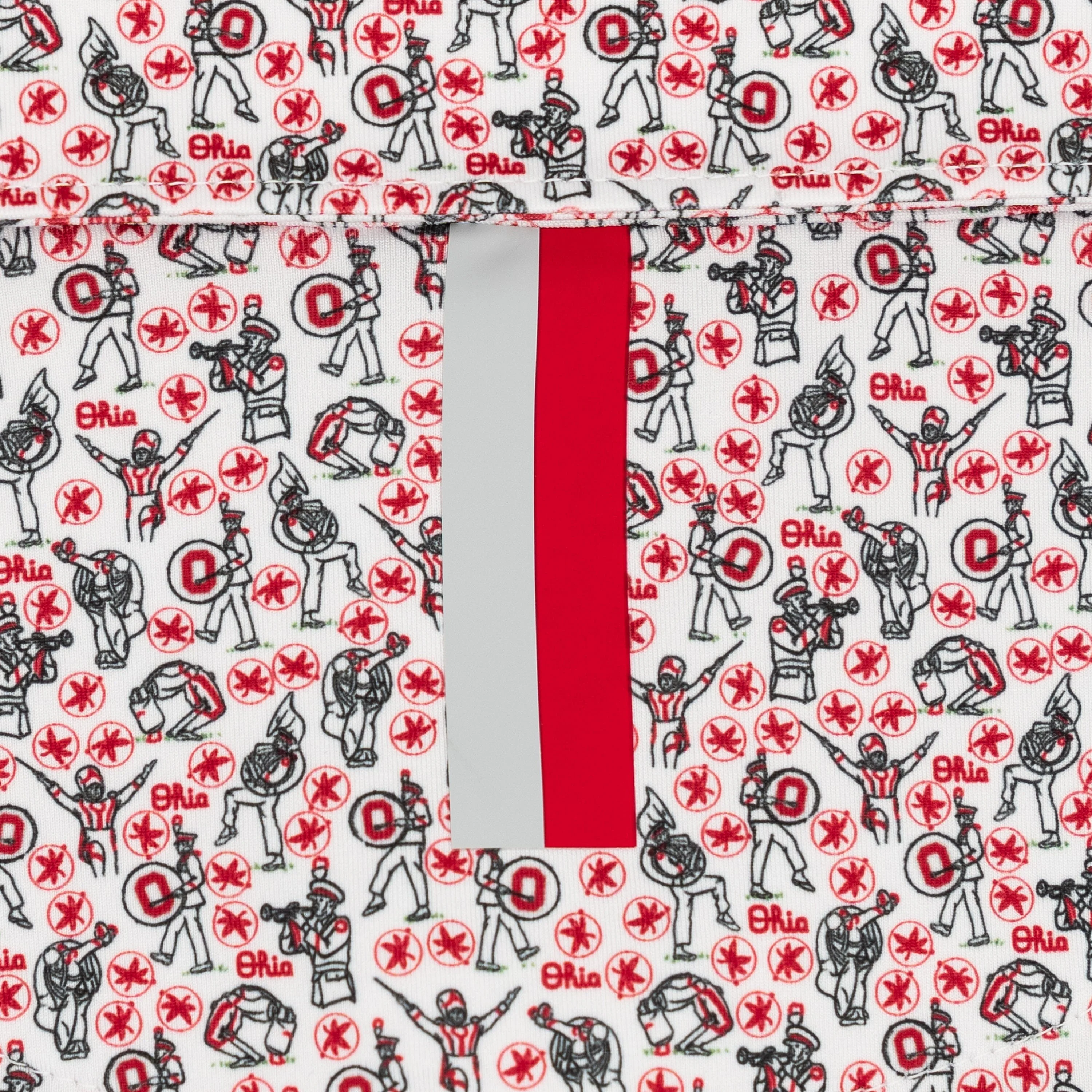 The Ohio State Marching Band | Collegiate Polo | The Ohio State Marching Band - White/Roar Red - Image 4