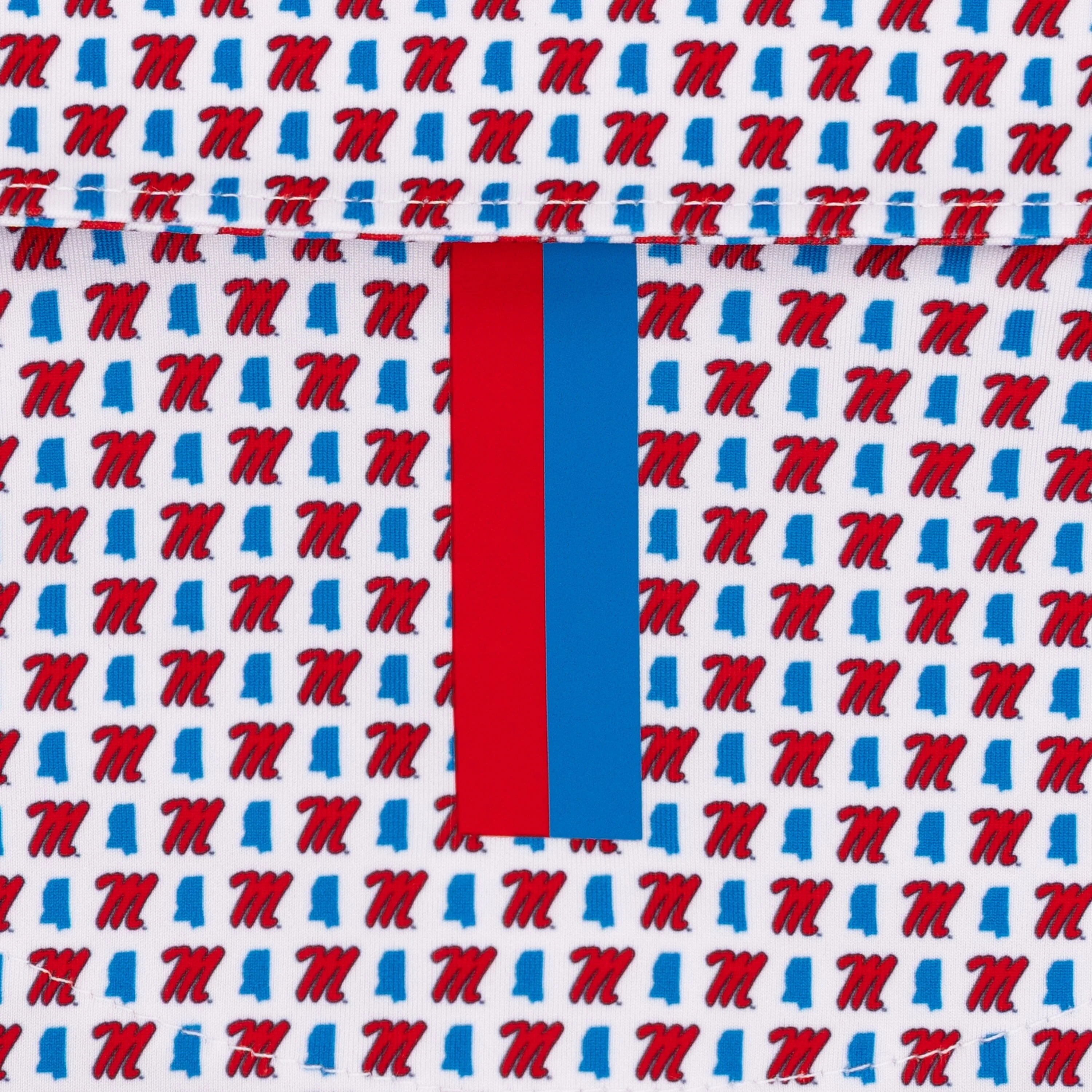 The Ole Miss Hotty Toddy™ | Collegiate Polo | The Ole Miss Hotty Toddy™ - White/Classic Blue - Image 4